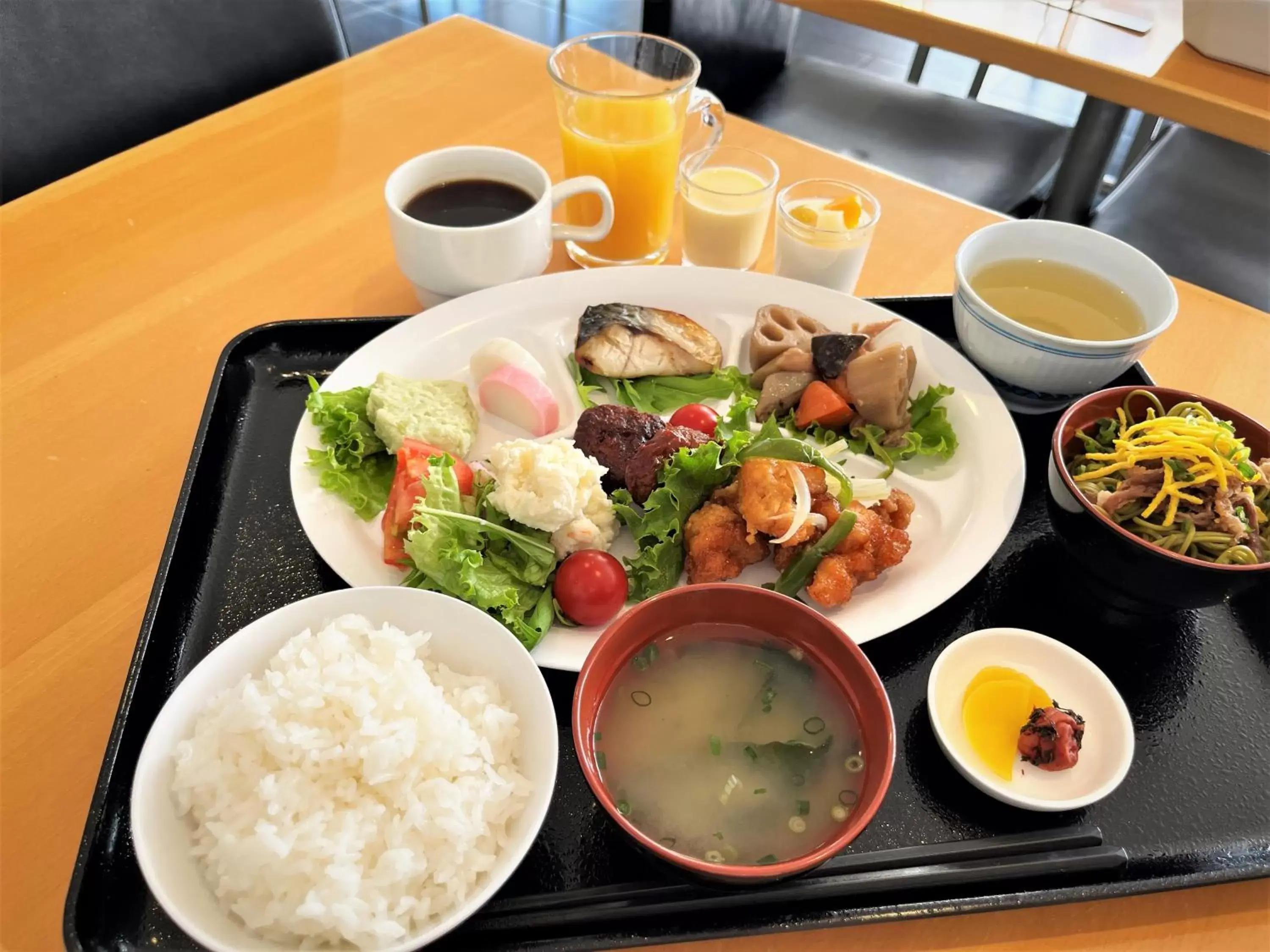 Buffet breakfast in Green Rich Hotel Yamaguchi Yuda Onsen