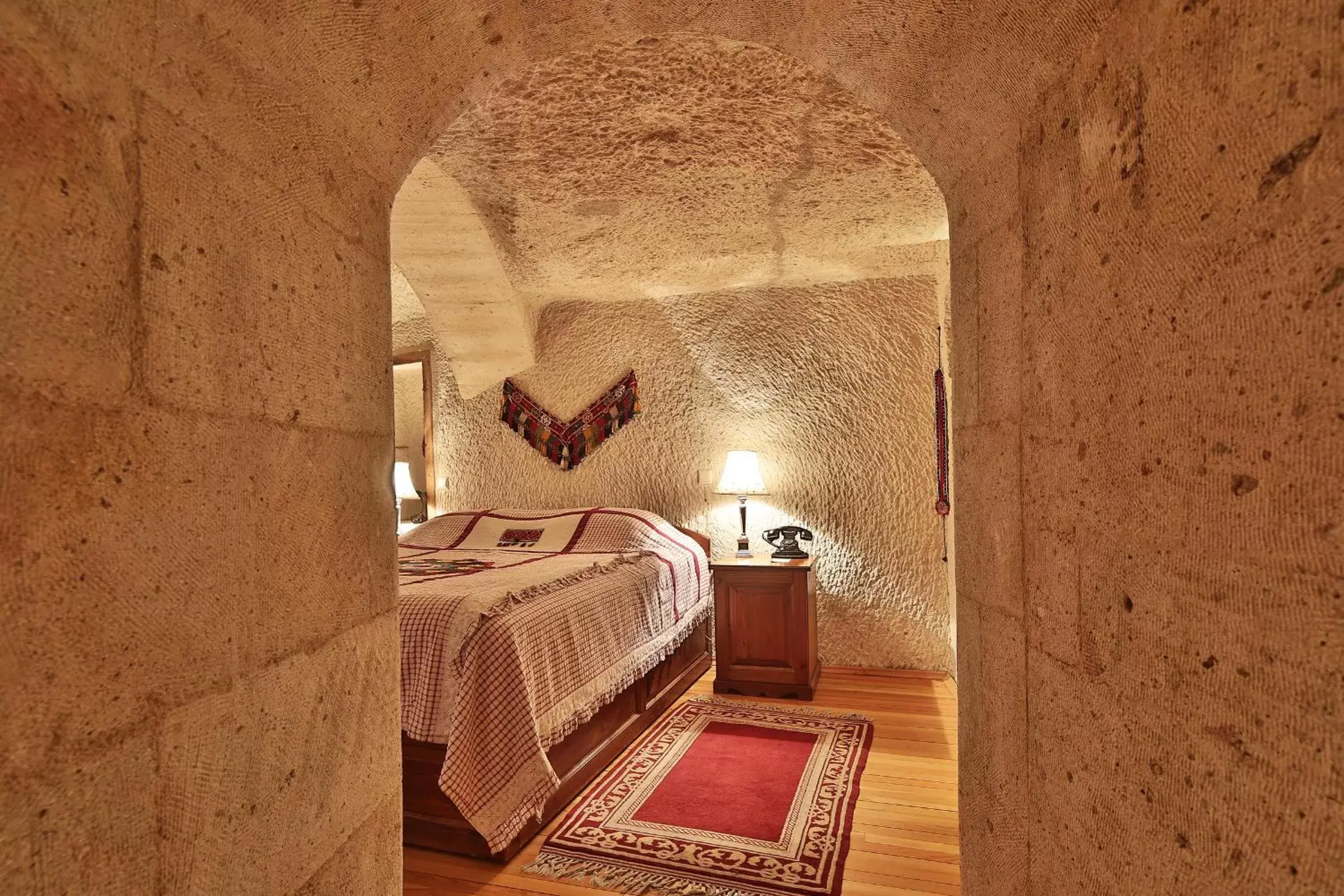 Bedroom, Bed in Cappadocia Cave Suites