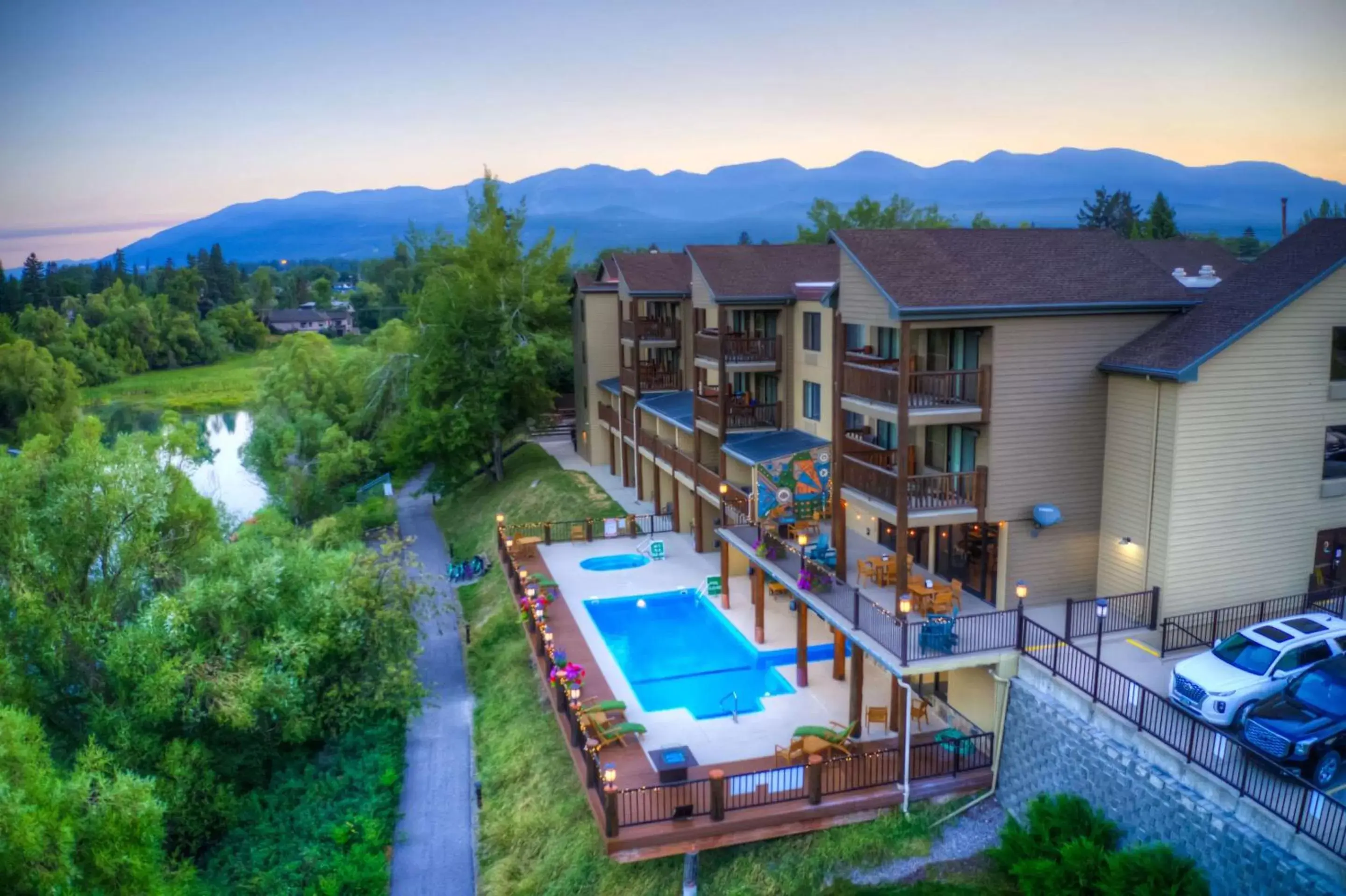 Property building, Pool View in The Pine Lodge on Whitefish River, Ascend Hotel Collection