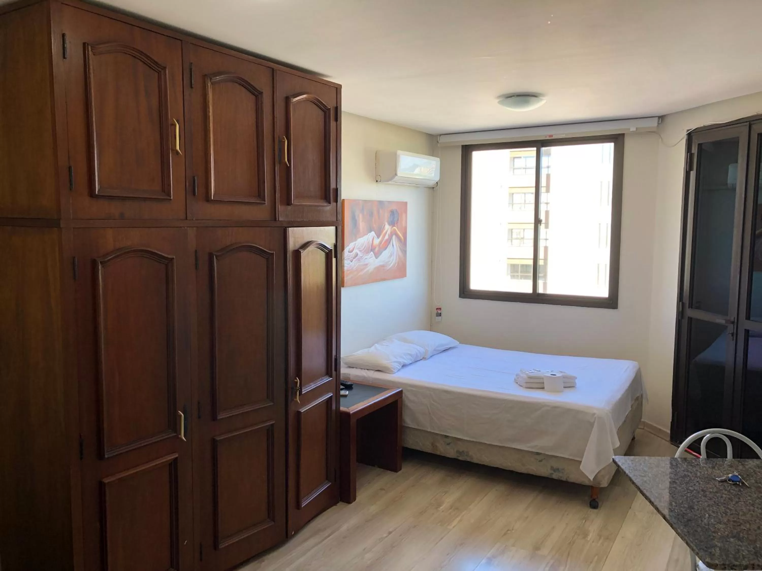 Bed in Manhattan Apart Hotel