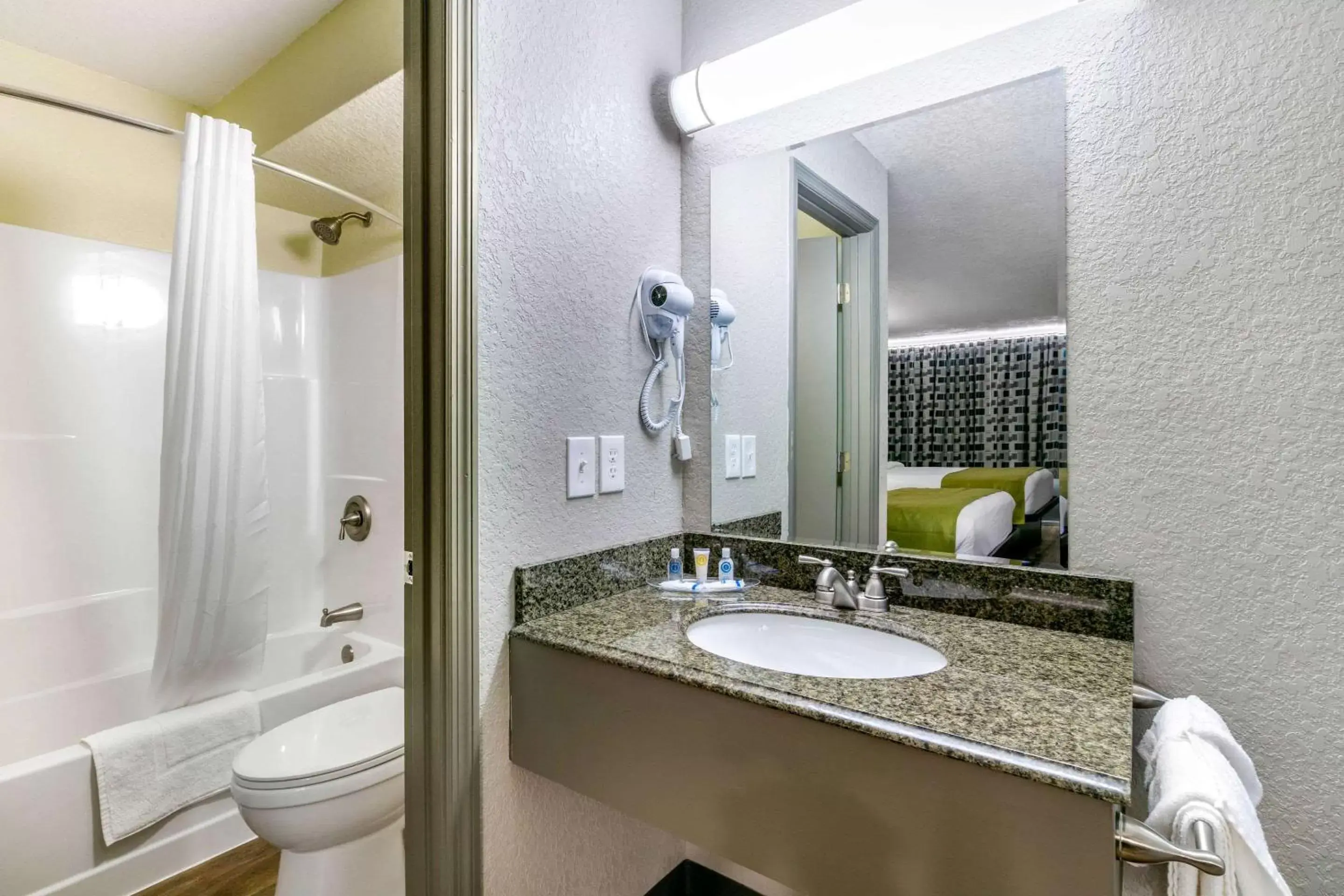 Photo of the whole room, Bathroom in Rodeway Inn