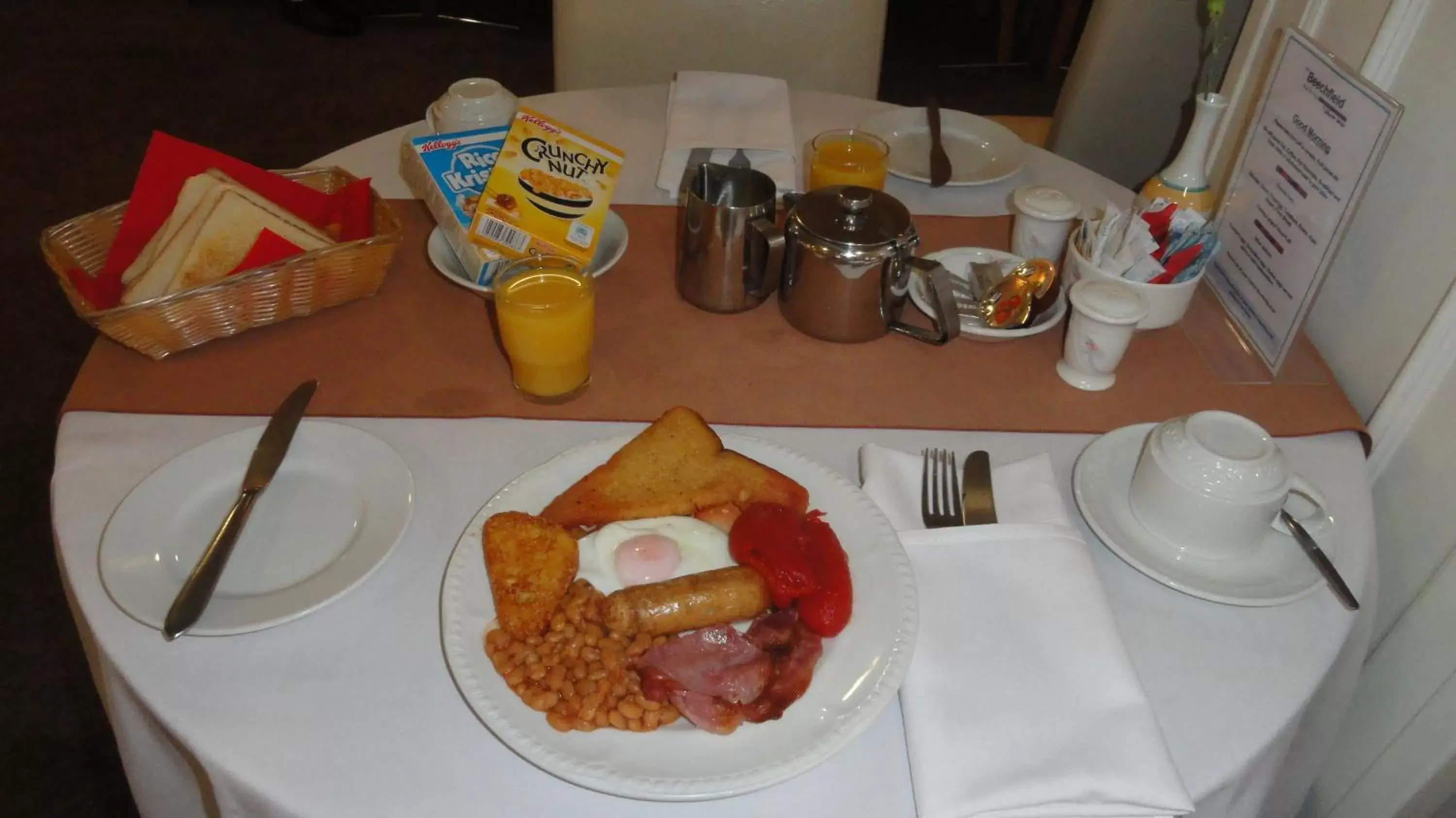 Food, Breakfast in The Beechfield Hotel