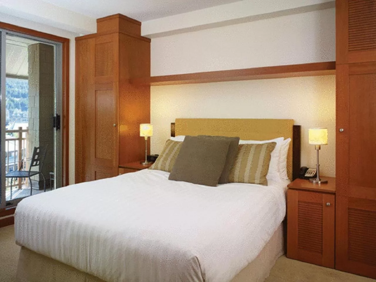 Bedroom, Bed in Pan Pacific Whistler Village Centre