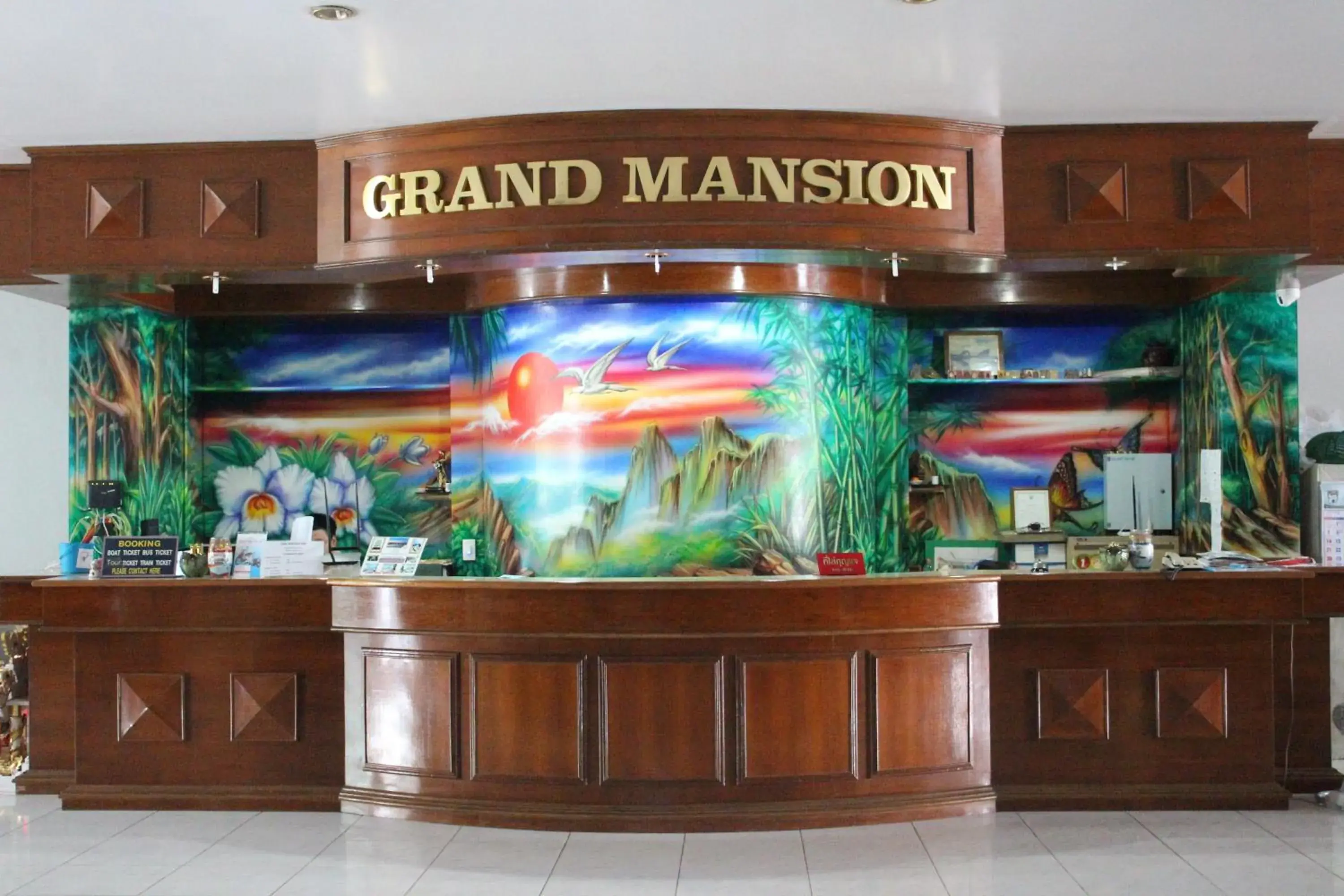 Lobby or reception in Grand Mansion Hotel
