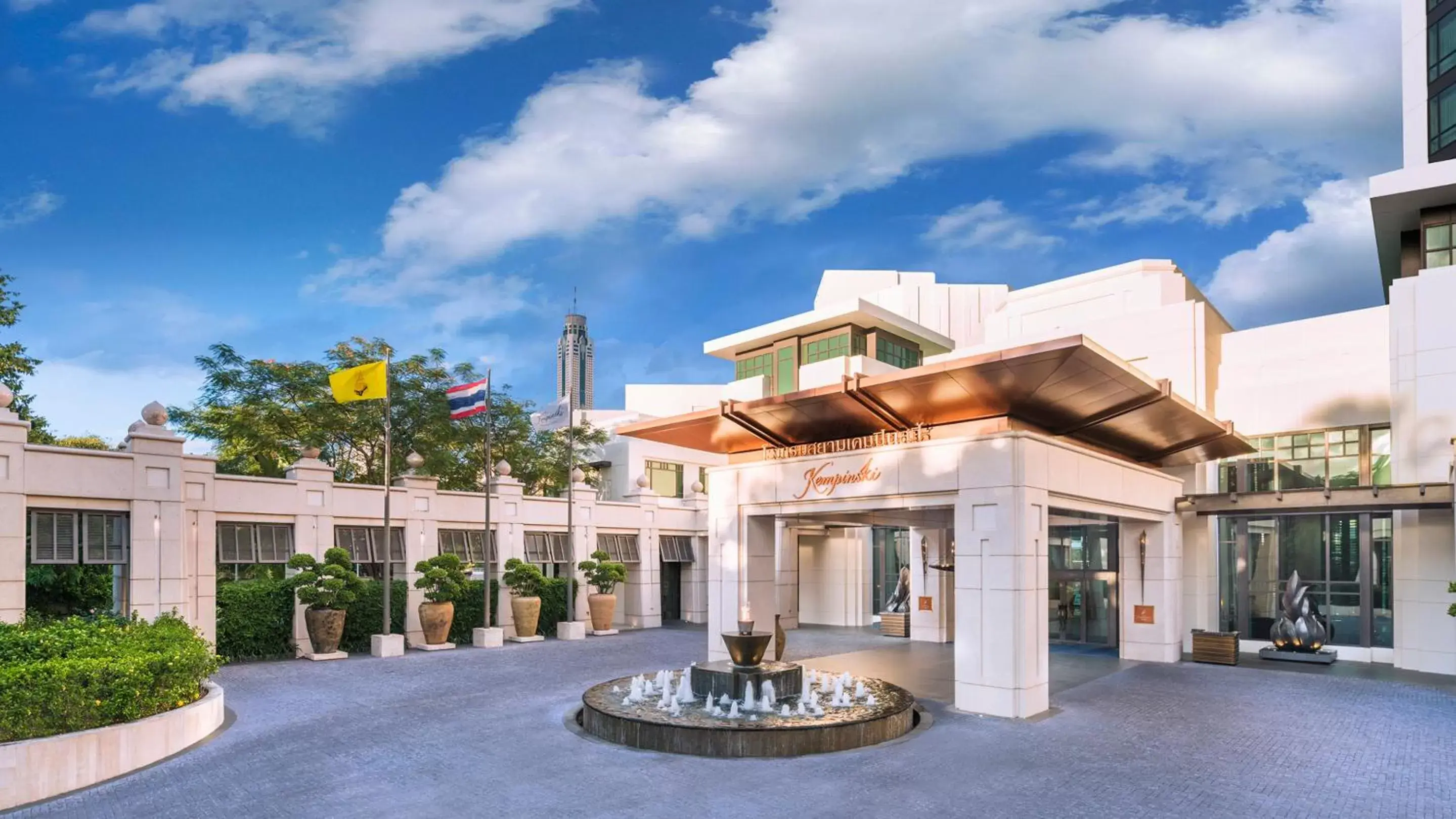 Facade/entrance, Property Building in Siam Kempinski Hotel Bangkok - SHA Extra Plus Certified
