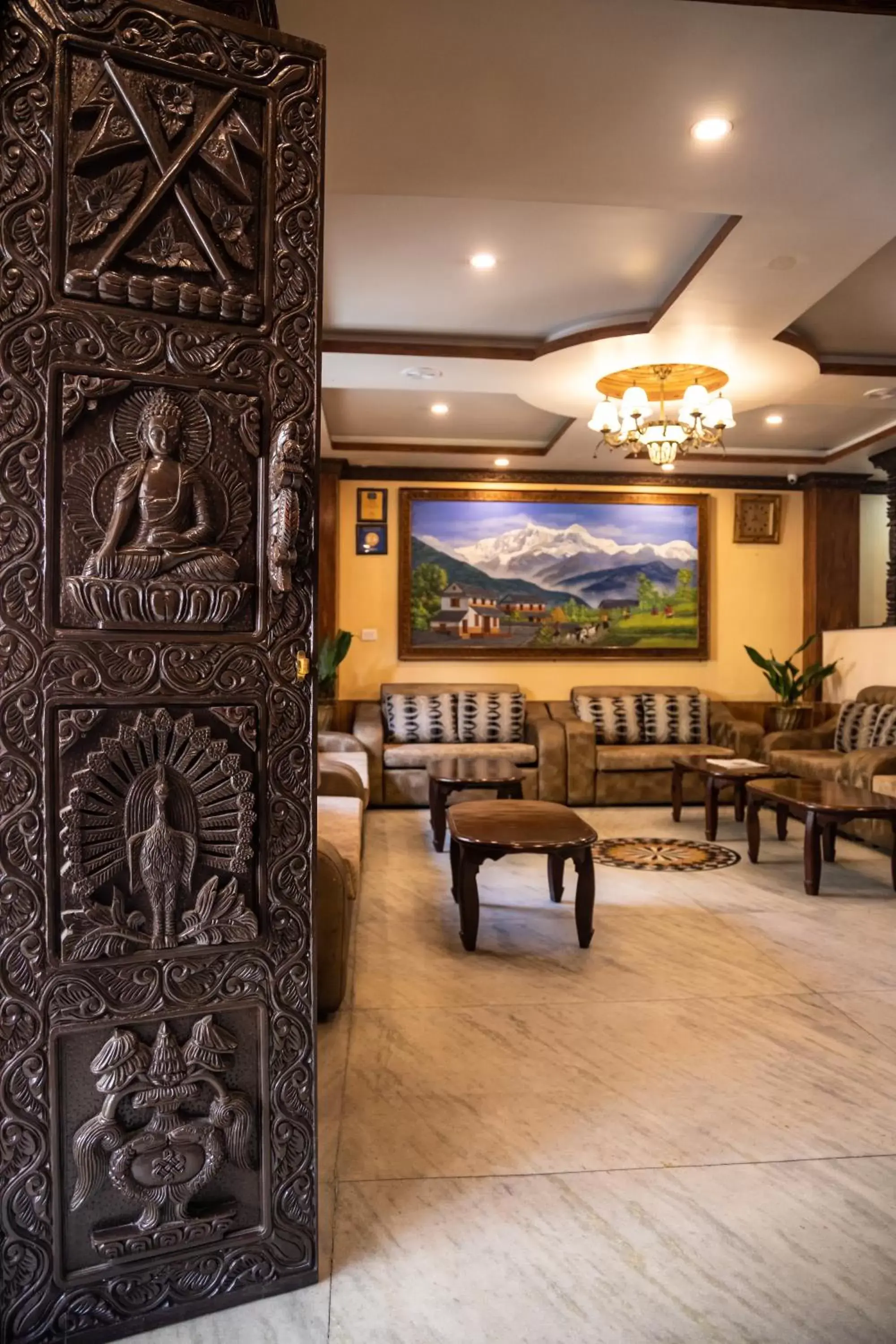 Living room in Kathmandu Garden Home