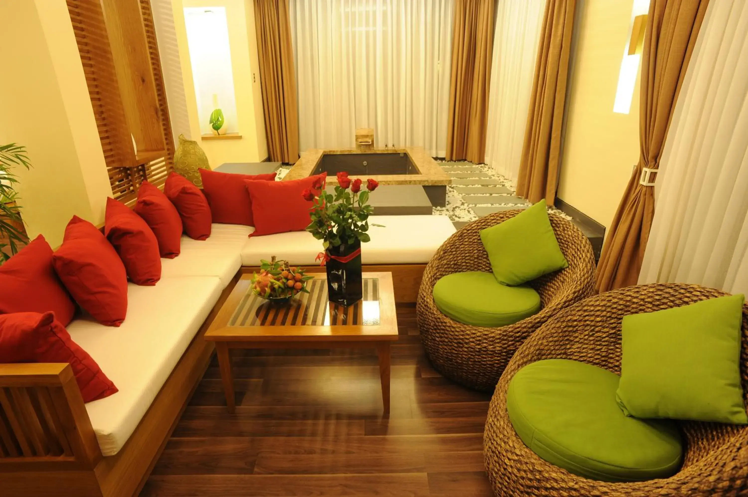 Seating Area in Aroma Beach Resort and Spa