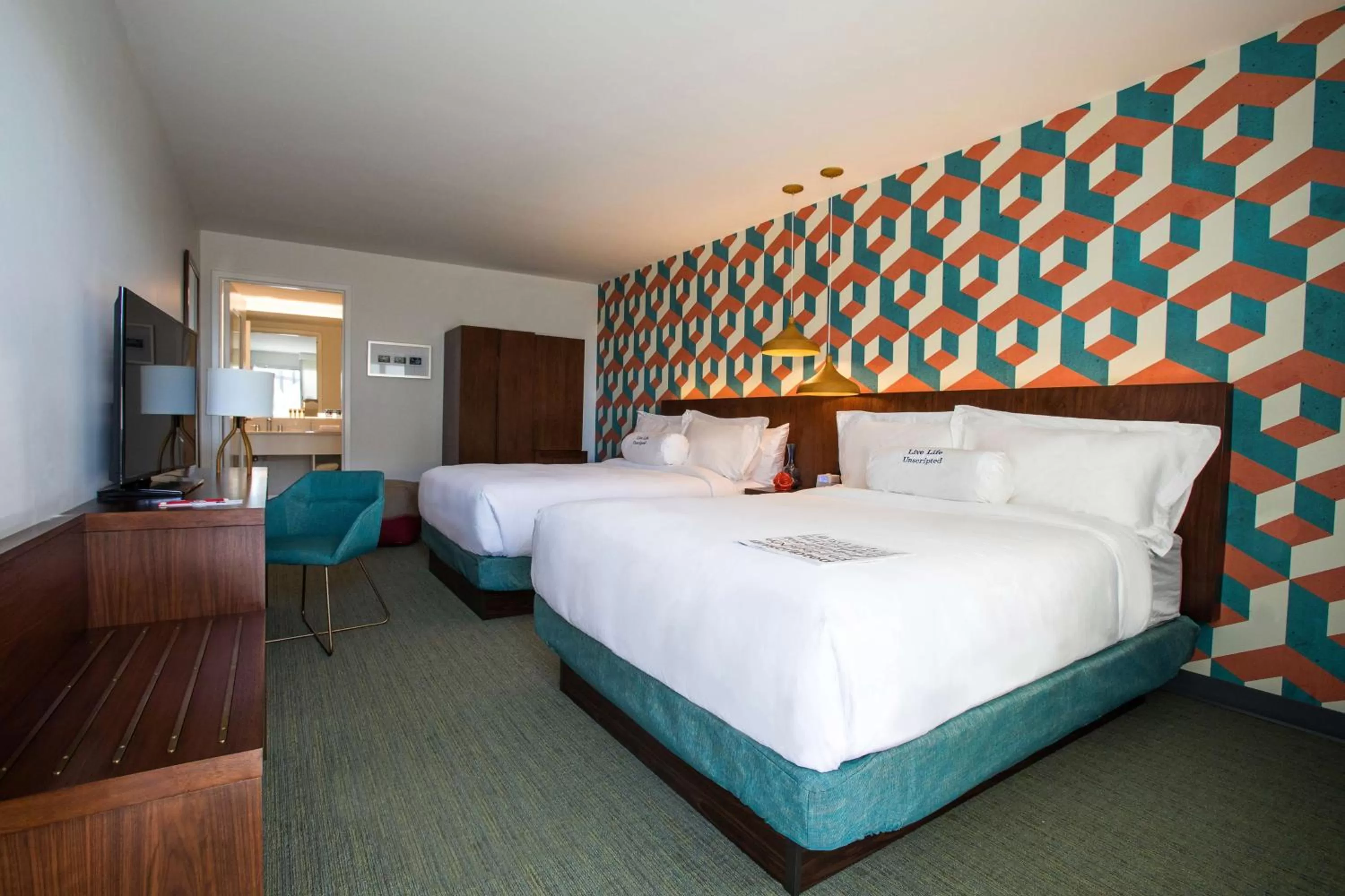 Bedroom, Bed in Unscripted Durham, Part of JDV by Hyatt