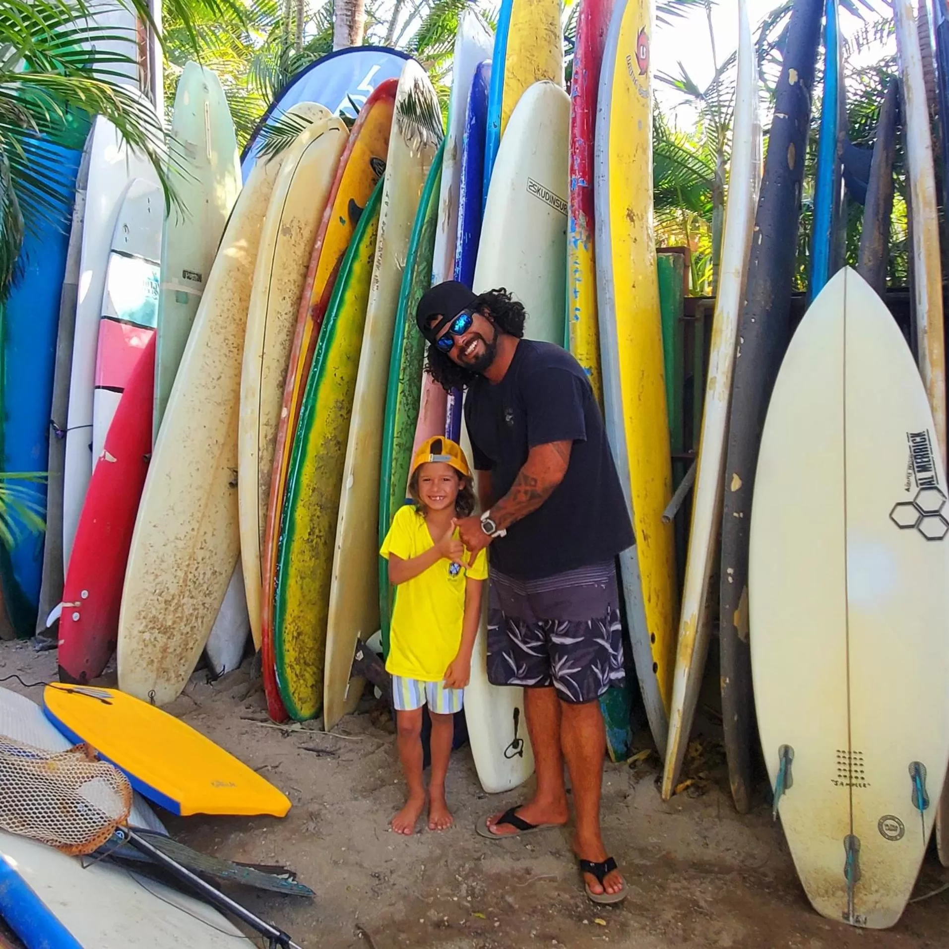 Staff, Children in Hotel Villa Amarilla