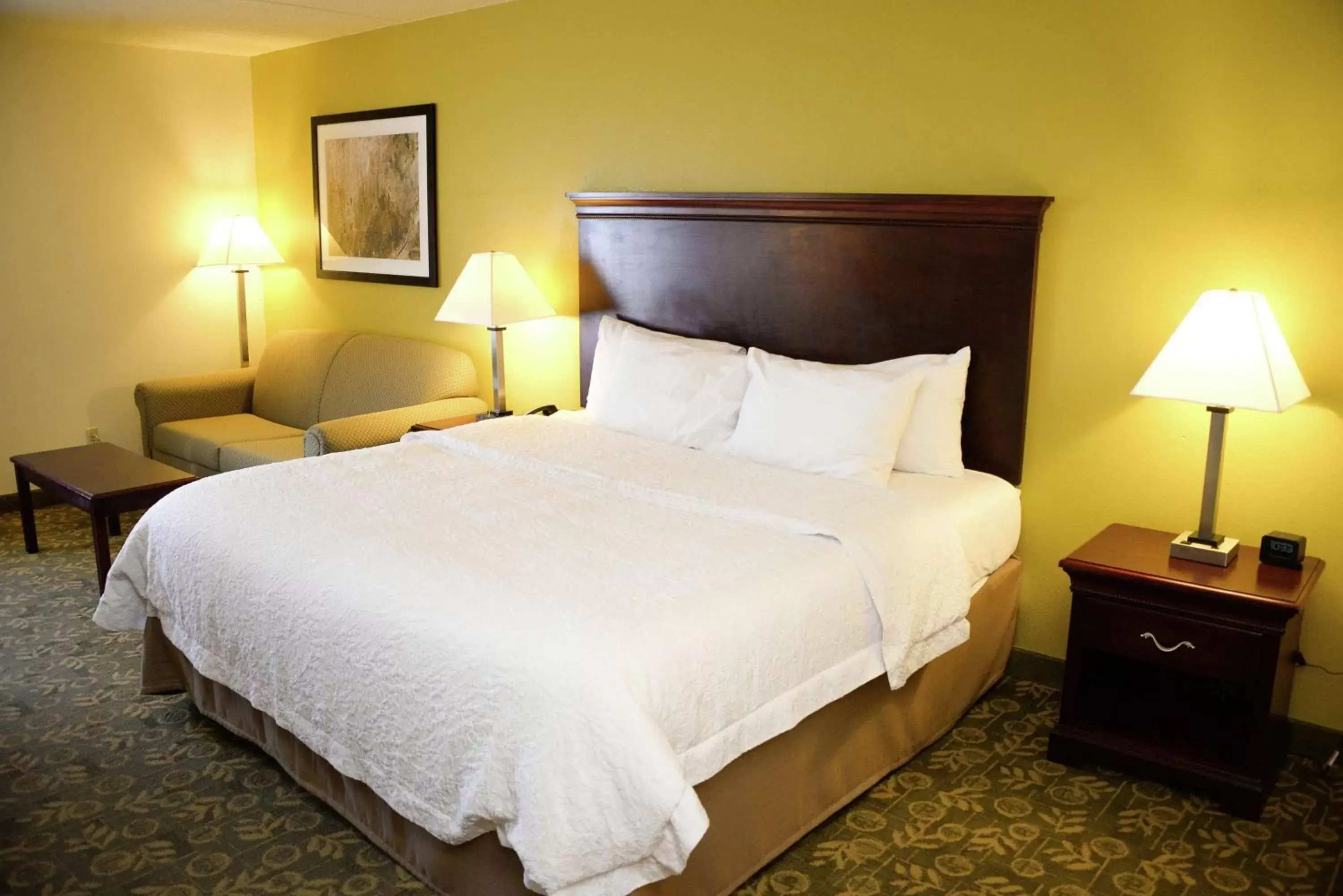 Living room, Bed in Hampton Inn Frankfort