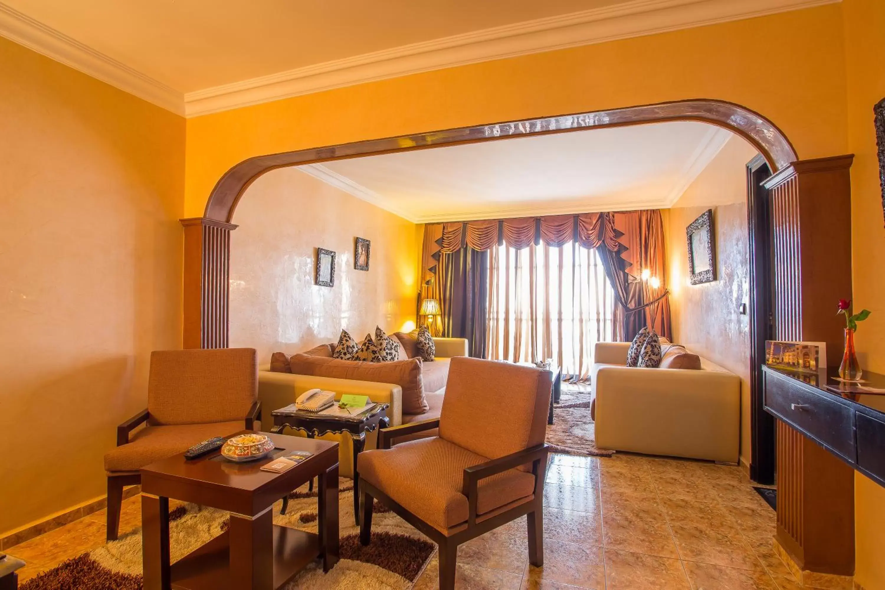 Living room, Seating Area in Hotel Argana Agadir