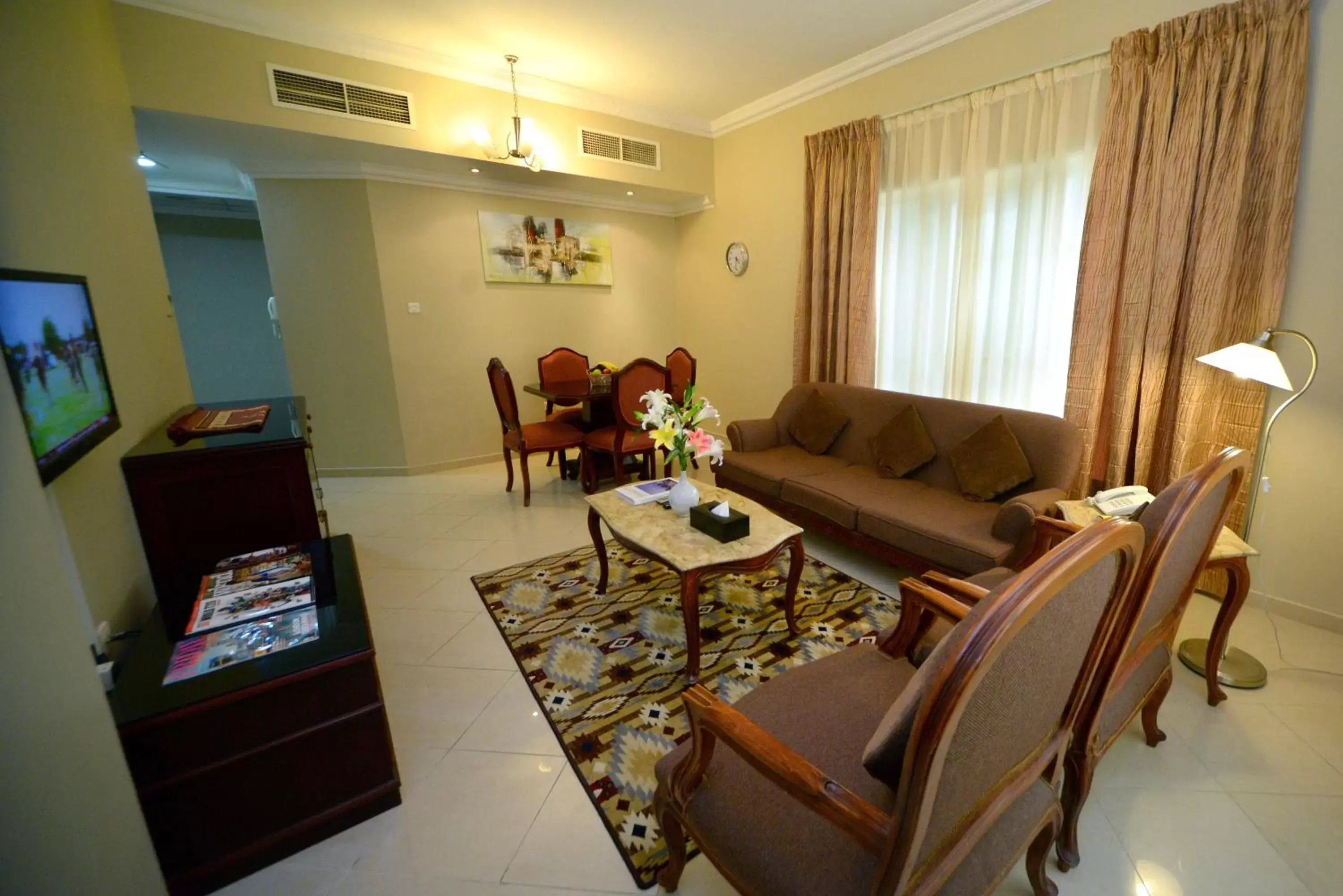 Living room, Seating Area in Emirates Stars Hotel Apartments Sharjah