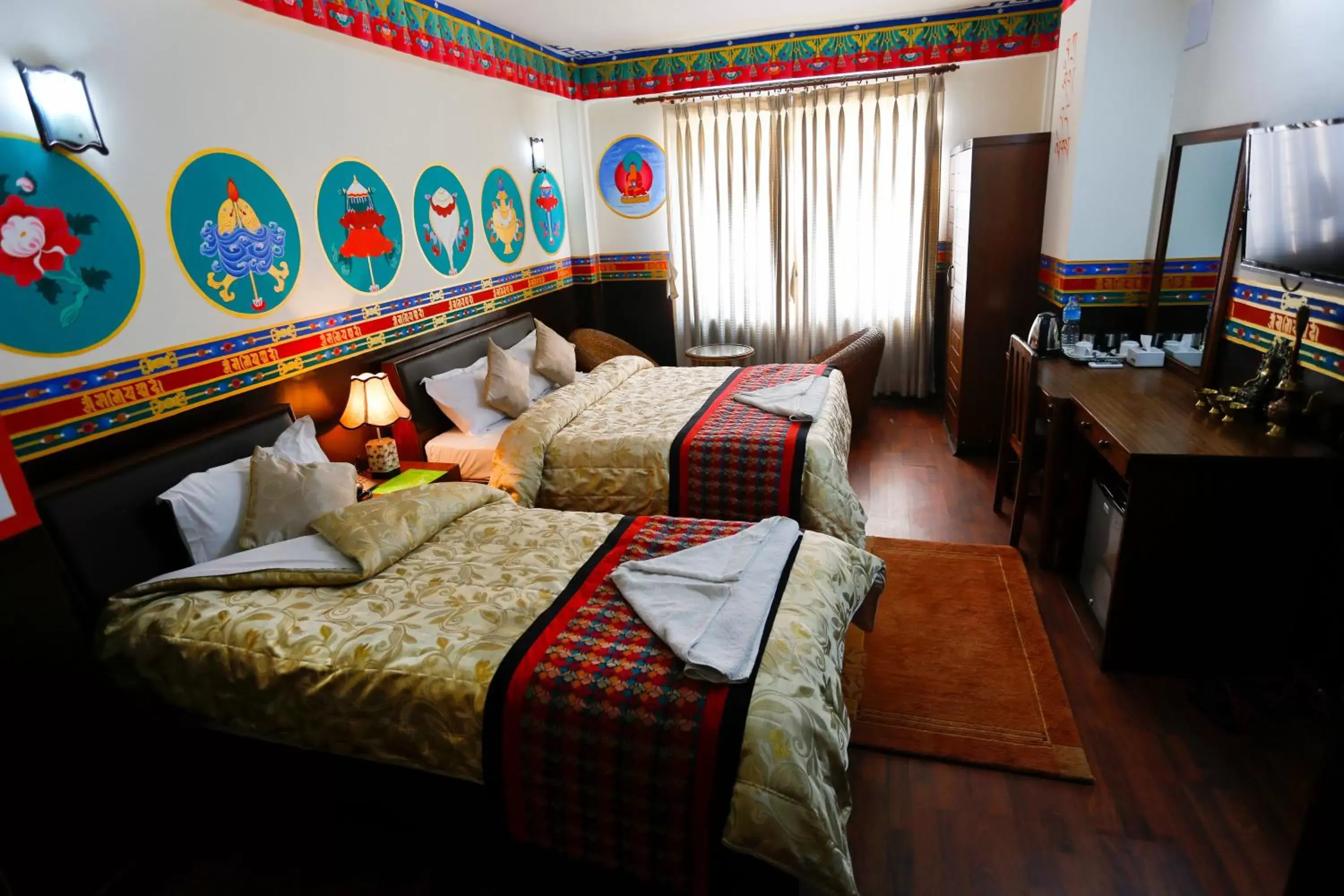 Coffee/tea facilities, Bed in Kathmandu Eco Hotel