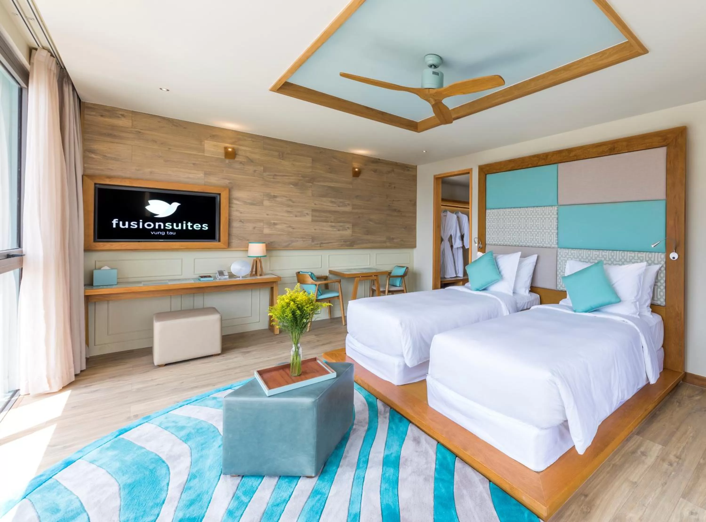 Bedroom, Bed in Fusion Suites Vung Tau