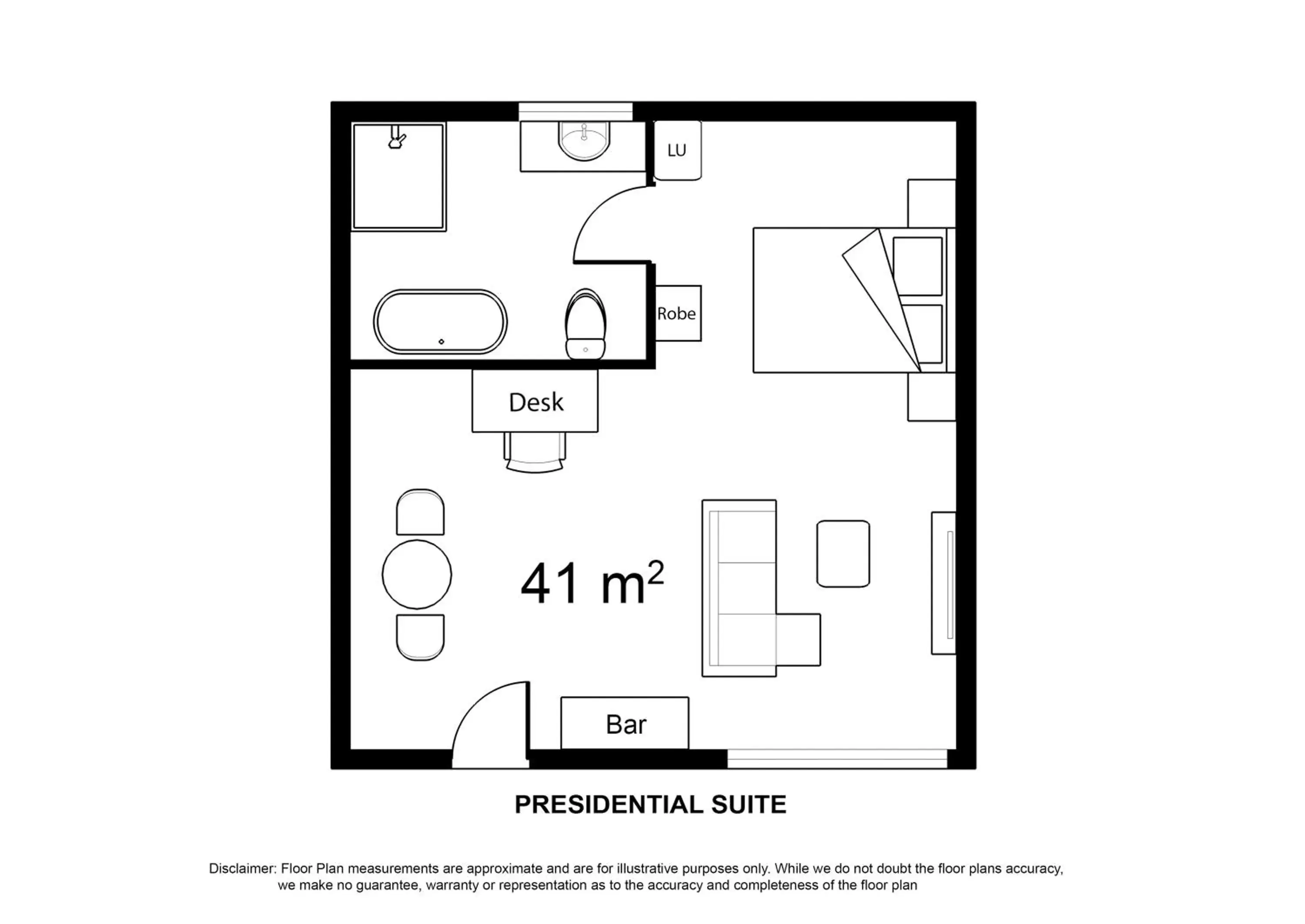 Other, Floor Plan in Presidential Motel