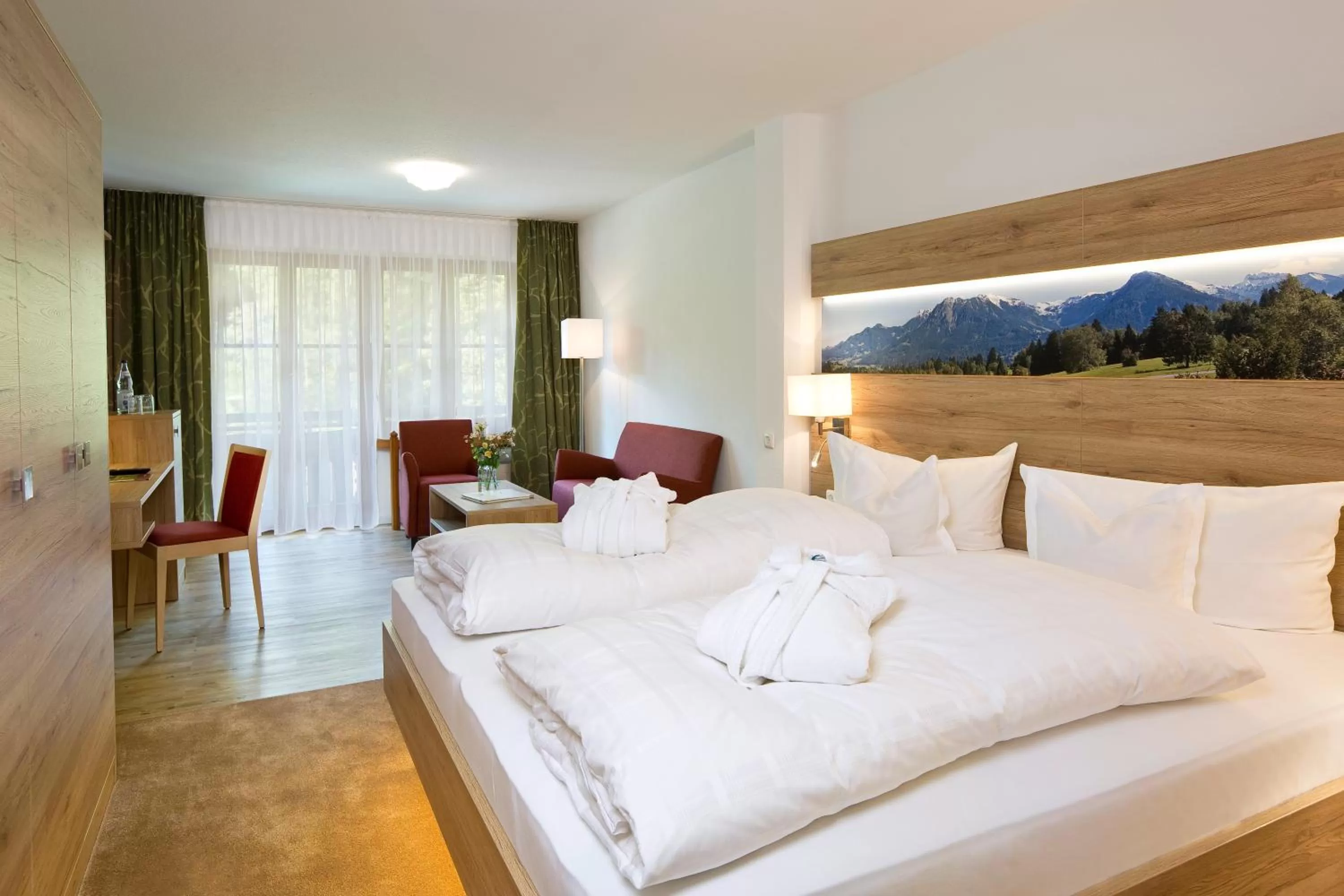 Bed in Ringhotel Nebelhornblick