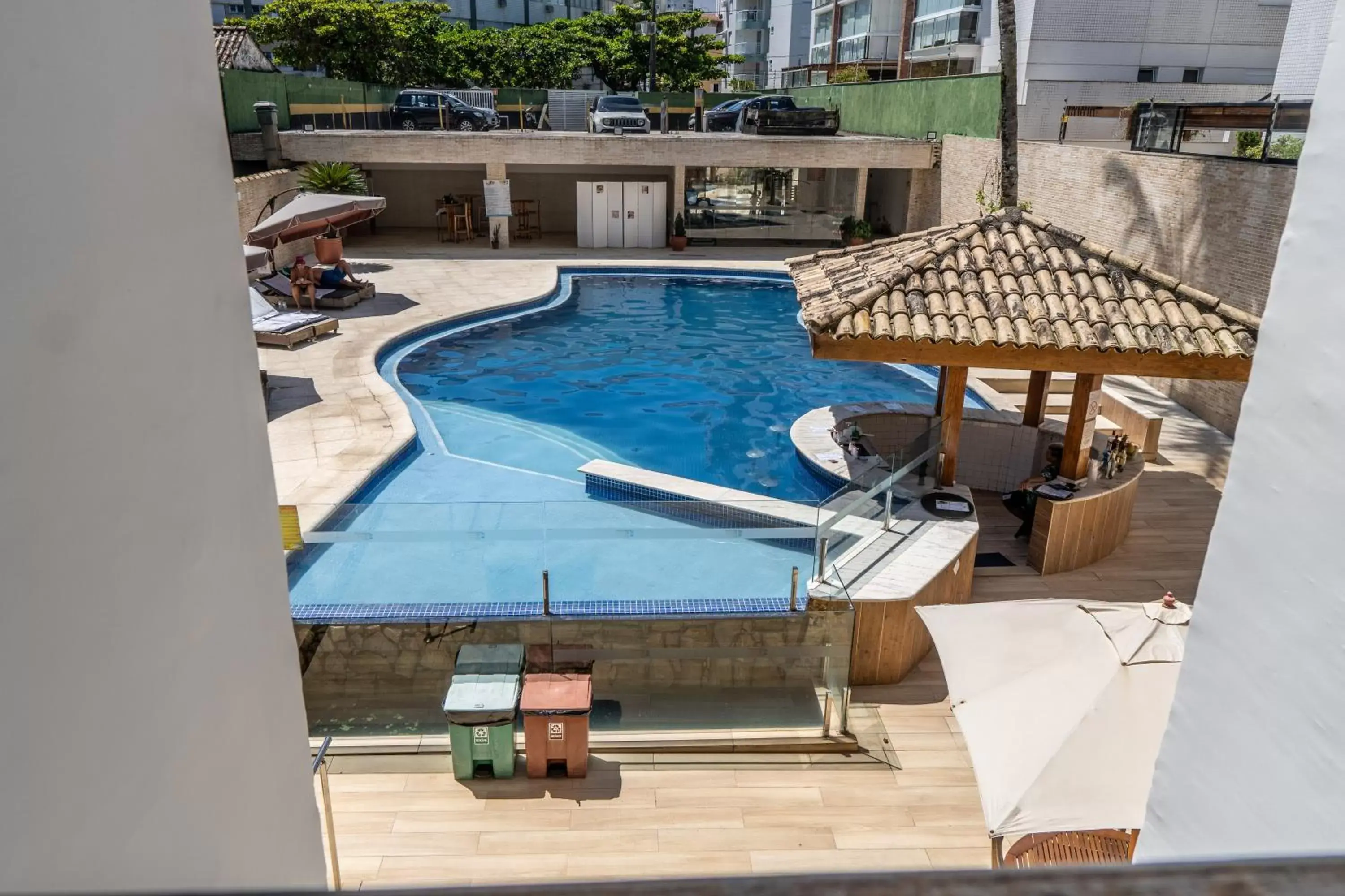 Pool View in Strand Hotel Guarujá Frente Mar