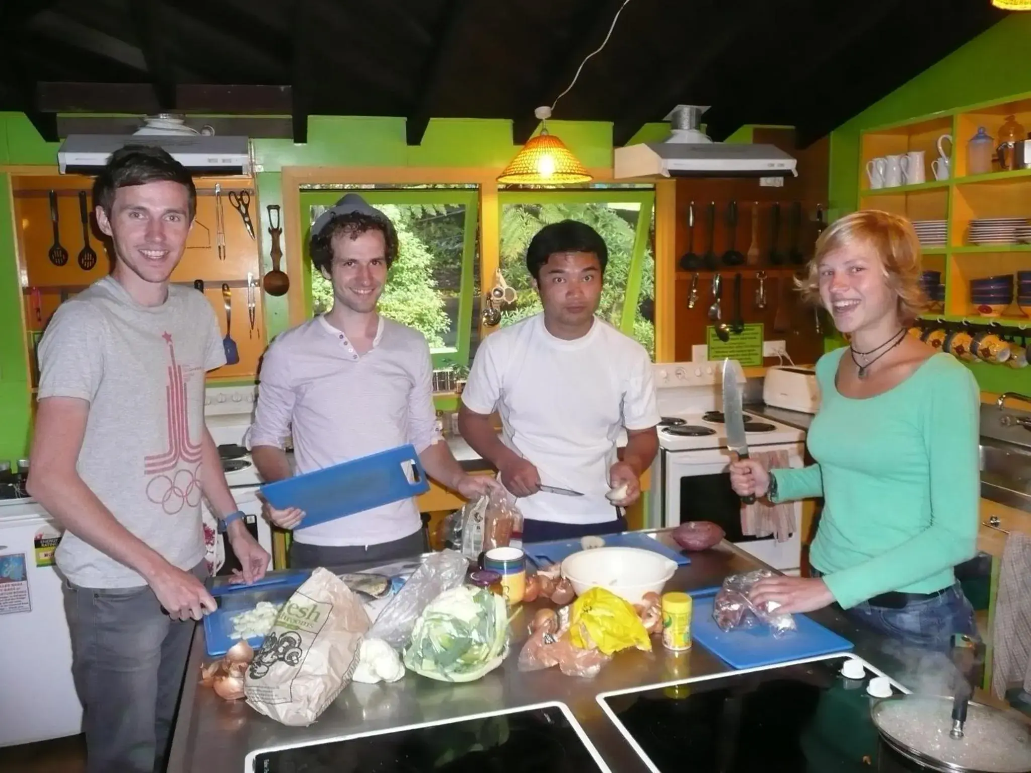 Kitchen or kitchenette in Global Village Travellers Lodge