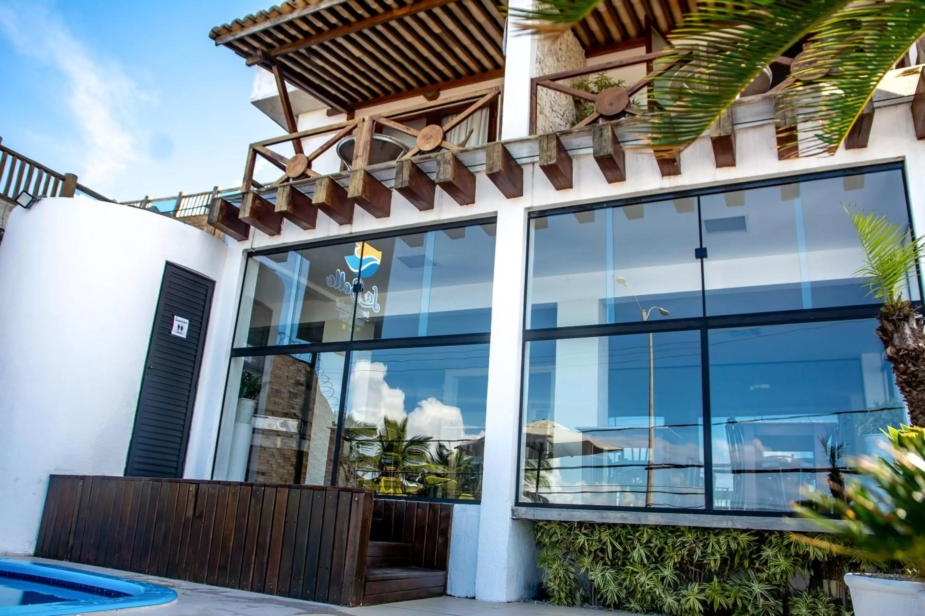 Facade/entrance in La Belle Beach Hotel