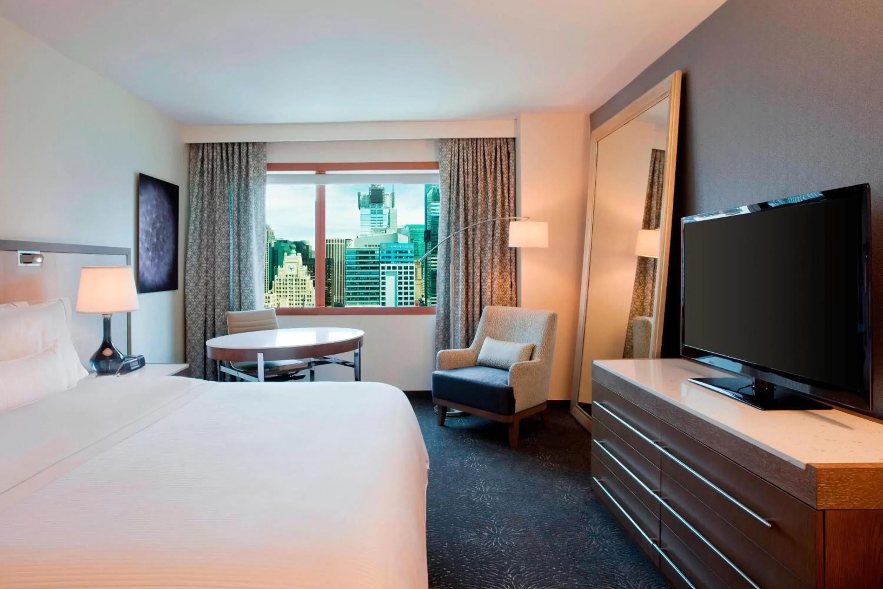 Premium King Room with Skyline View and Roll-in Shower - Mobility and Hearing Accessible in The Westin New York at Times Square Premium King Room with Skyline View and Roll-in Shower - Mobility and Hearing Accessible in The Westin New York at Times Square