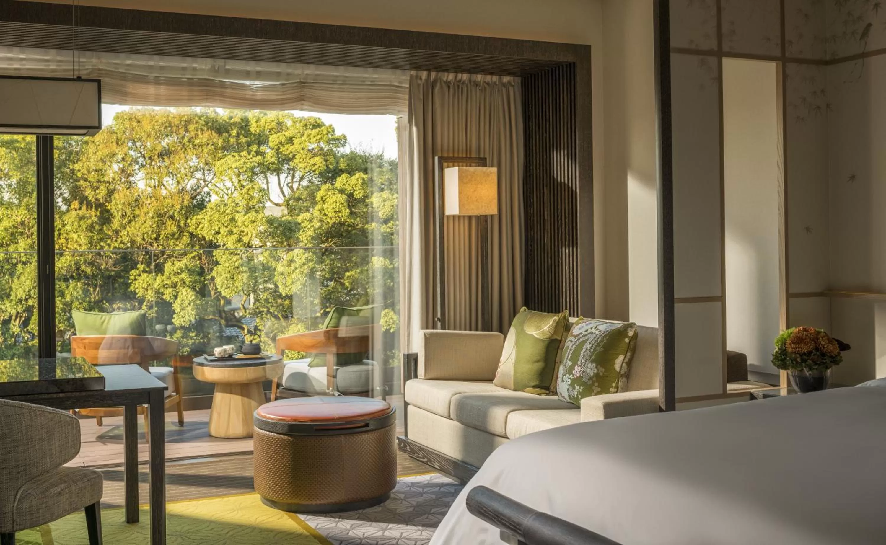 Seating area in Four Seasons Hotel Kyoto