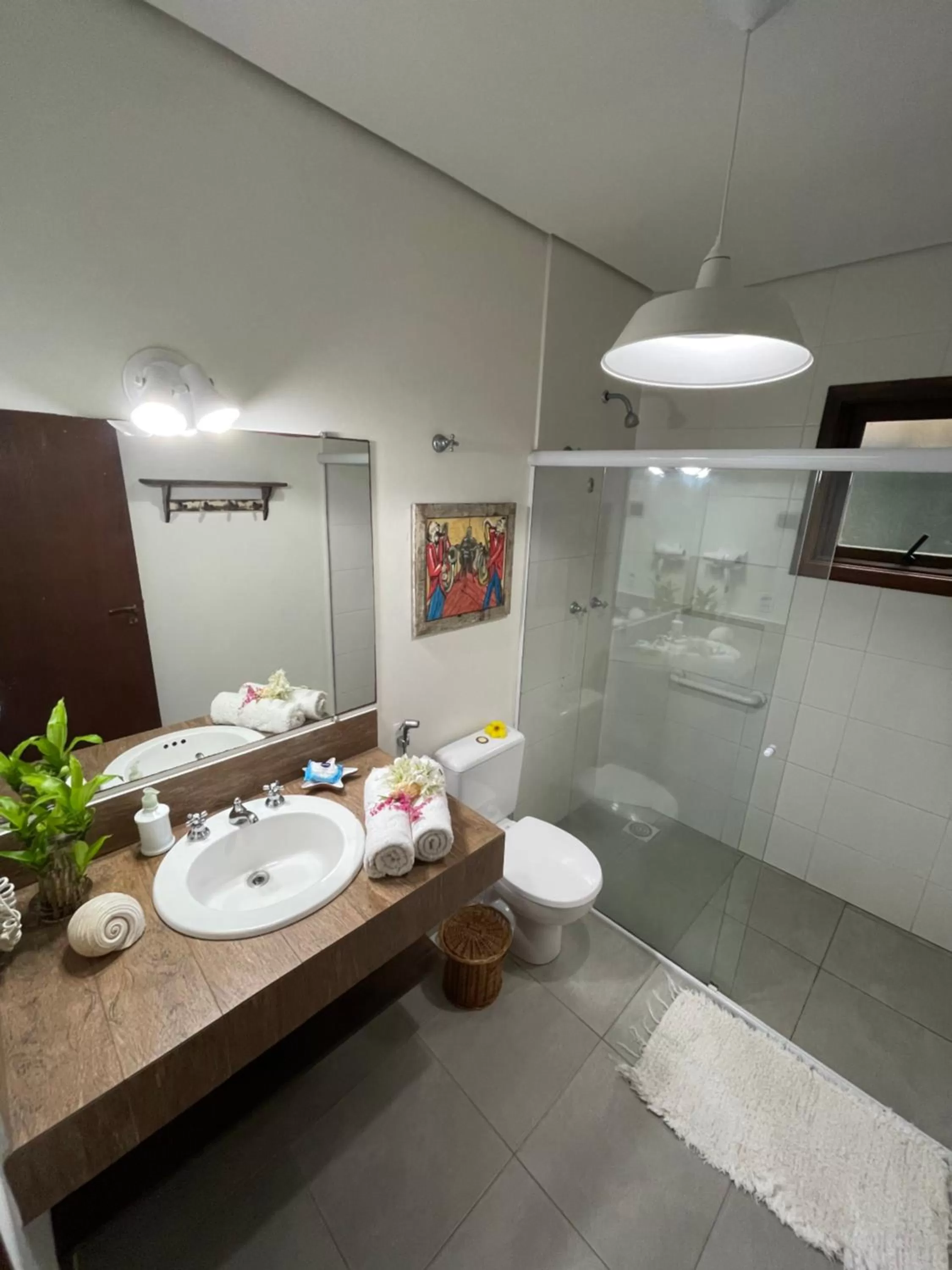 Bathroom in Pousada Santarina