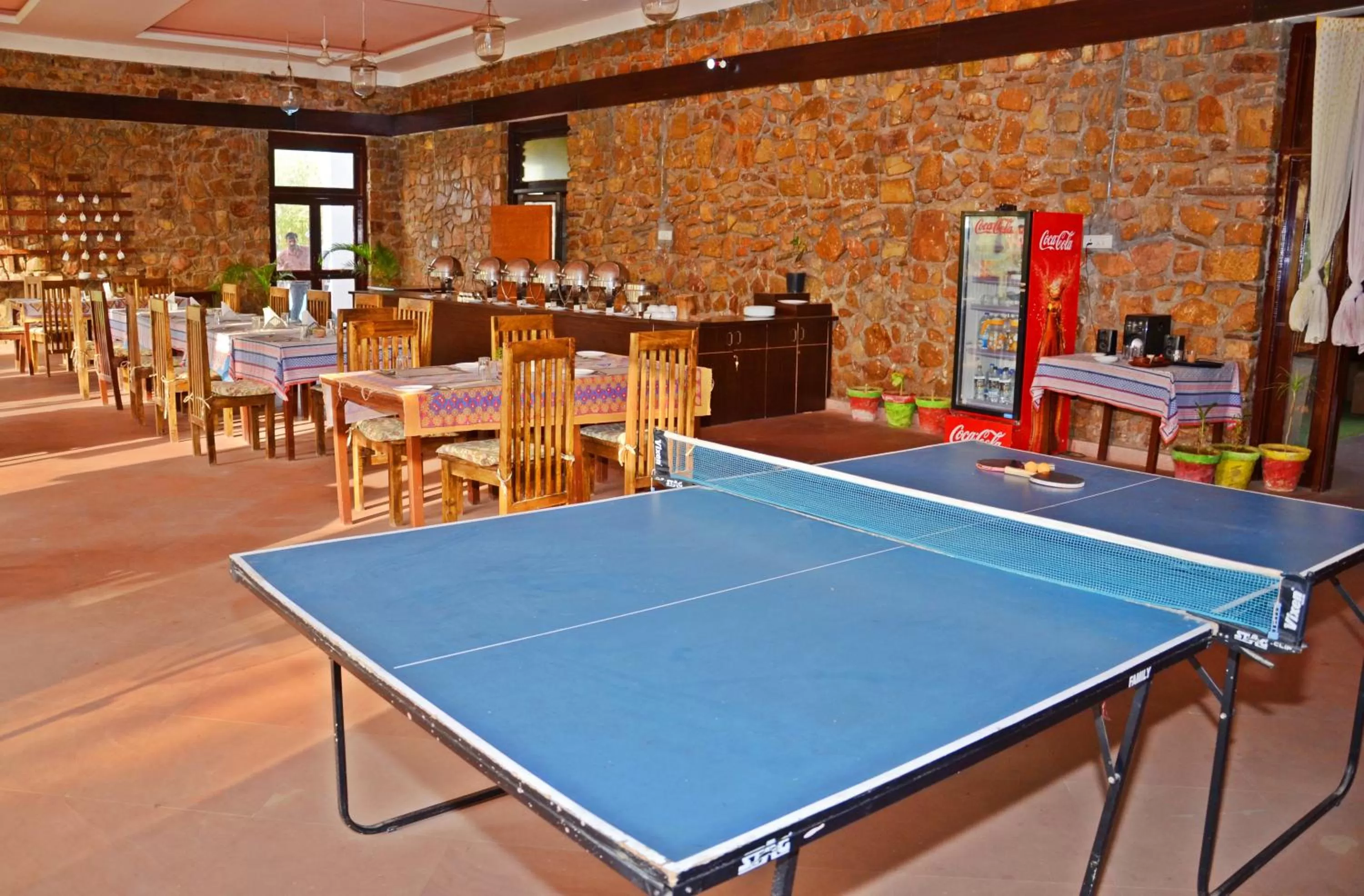Dining area, Table Tennis in Sultan Bagh Resort by The Sky Imperial