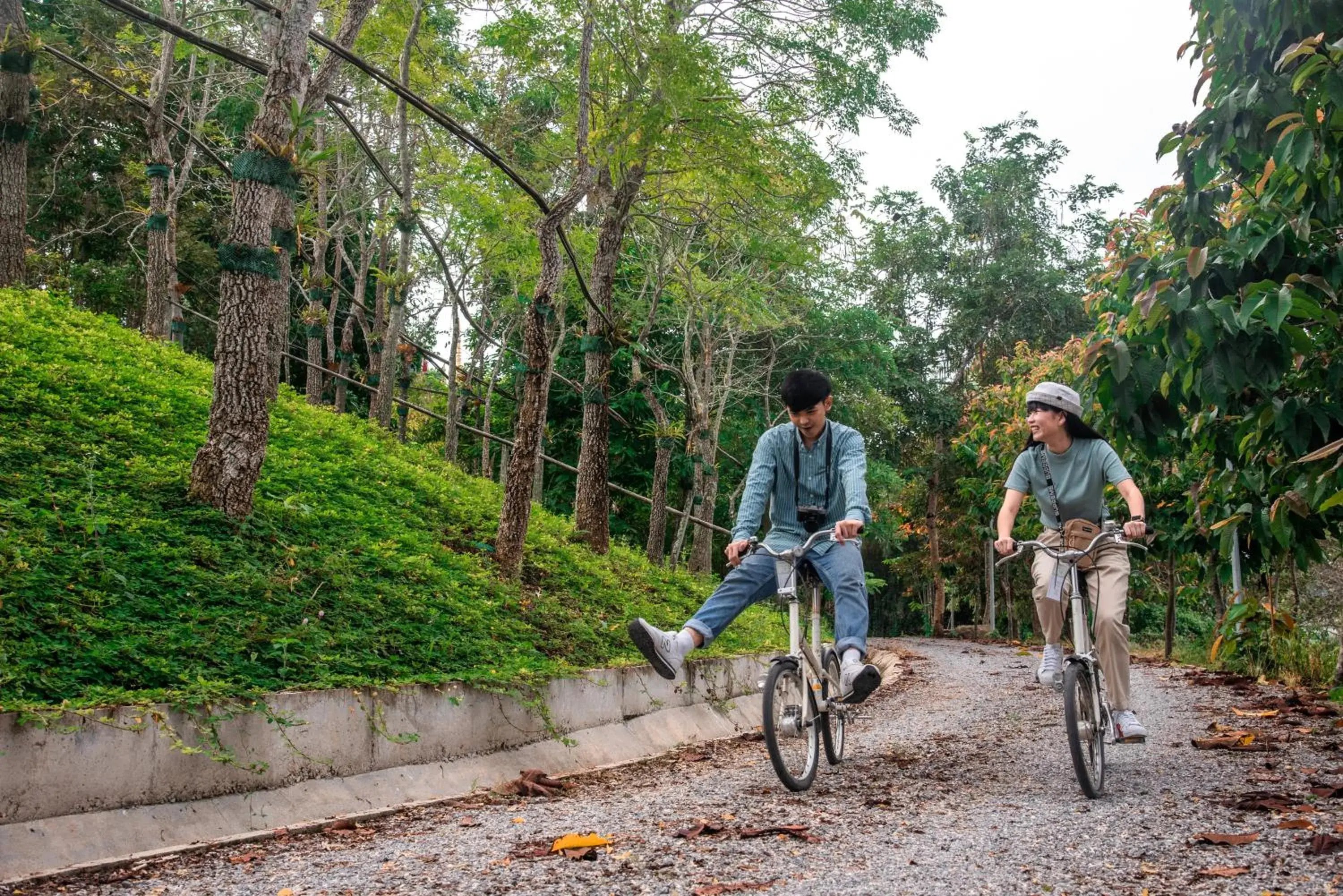 Biking in Bansaeo Garden and Resort