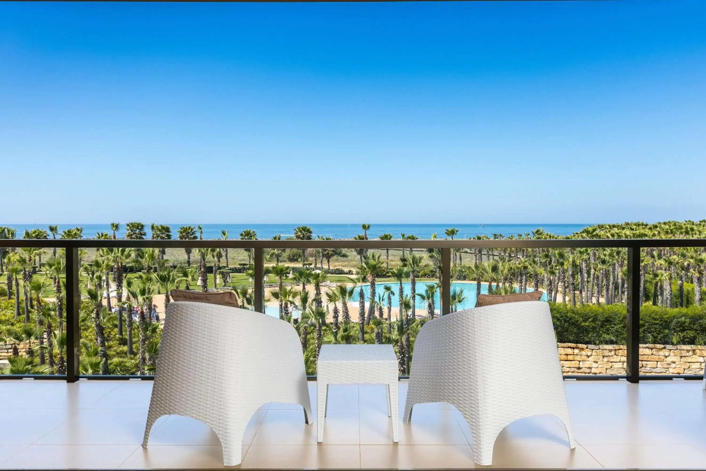 Pool view, Balcony/Terrace in NAU Salgados Dunas Suites