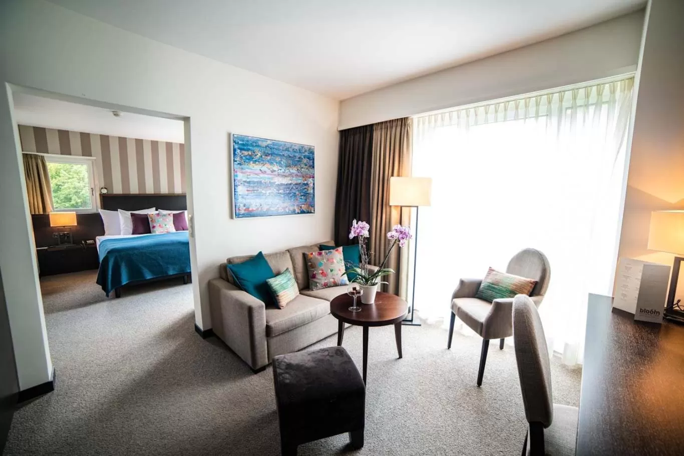 Living room, Bed in Park Hotel Winterthur