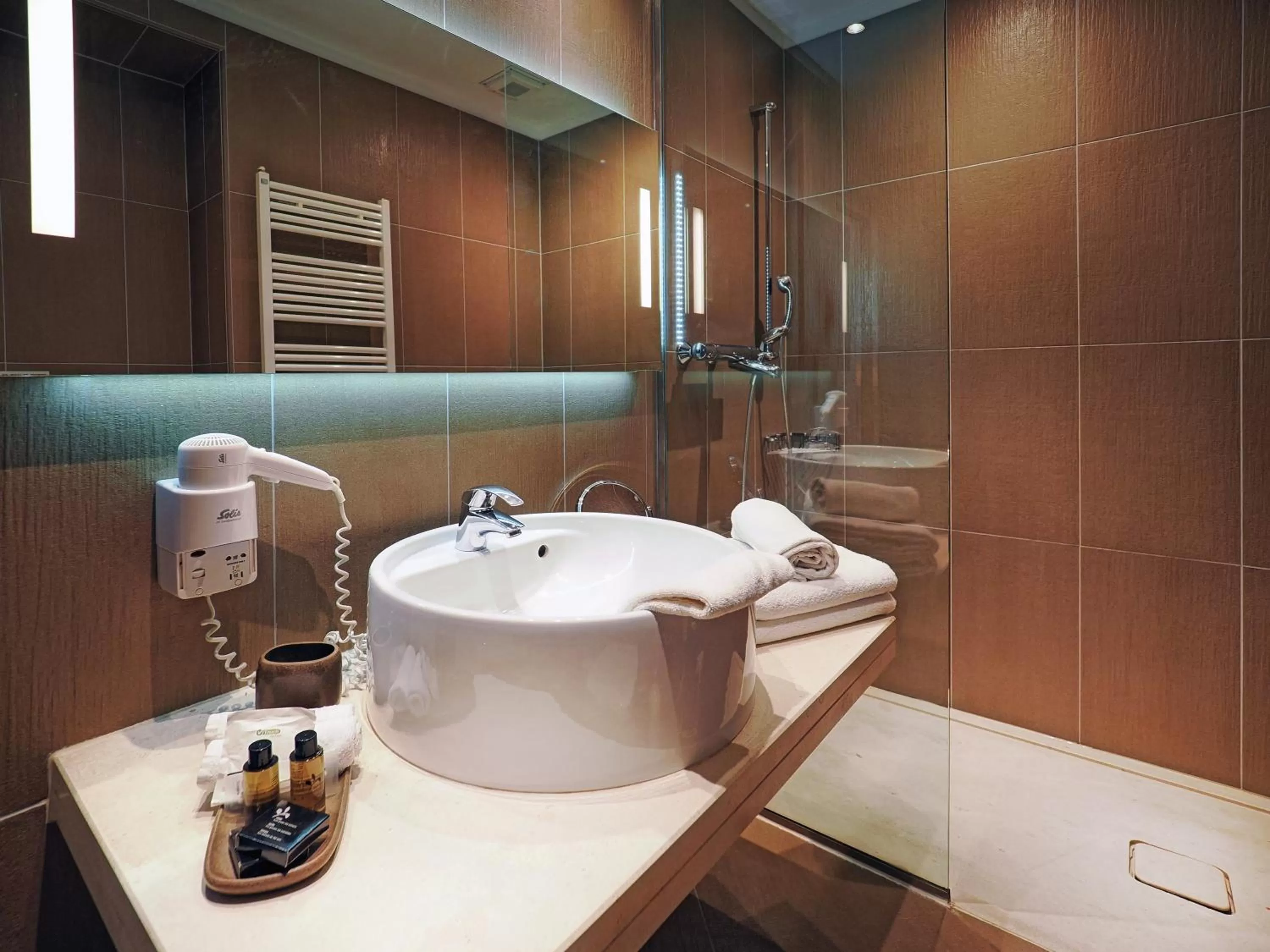 Shower in Charme Hotel Ristorante Tre Terre