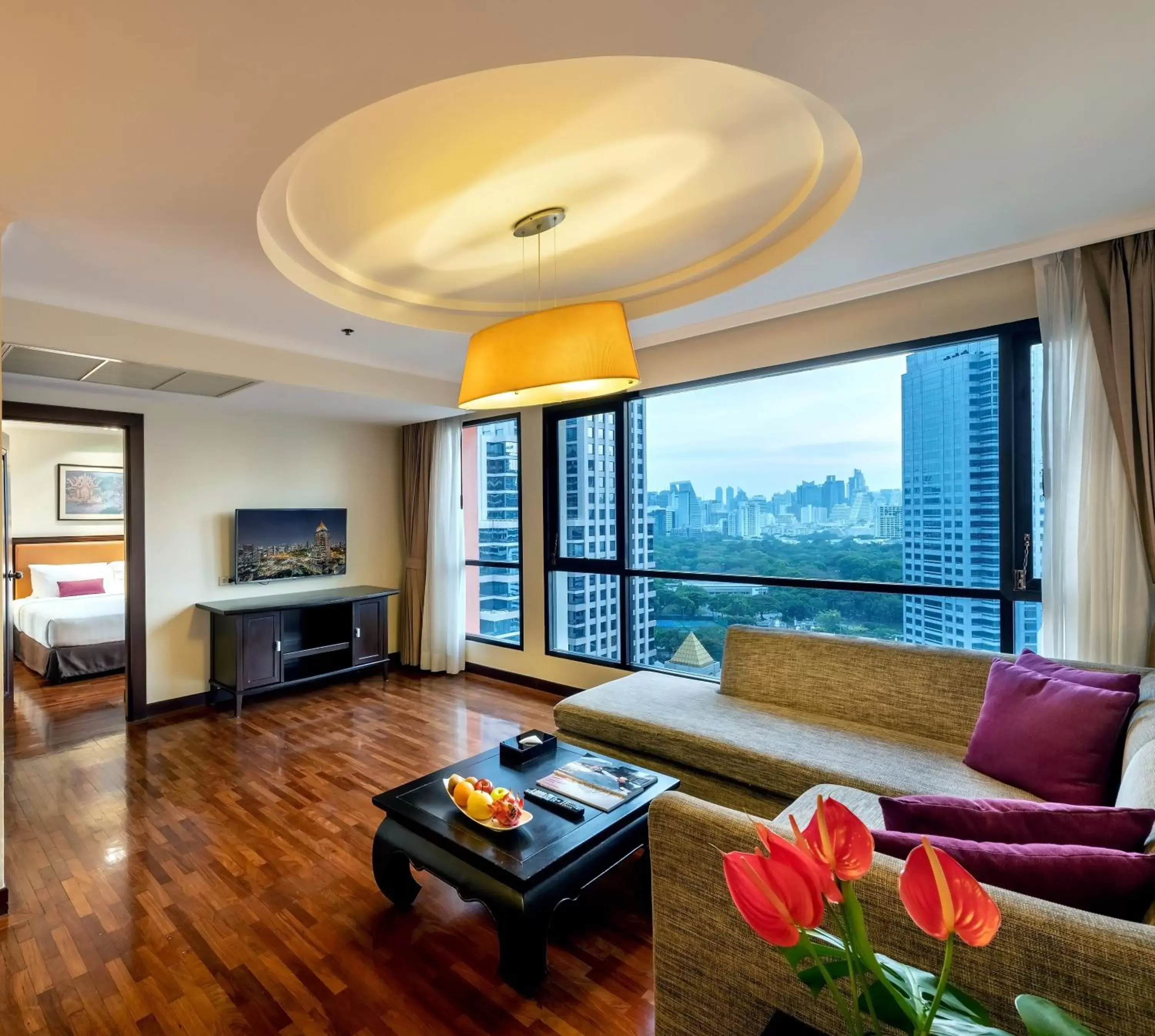 City view, Seating Area in Bandara Suites Silom, Bangkok - SHA Extra Plus