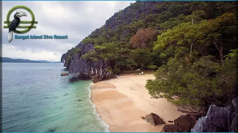 Beach in Sangat Island Dive Resort