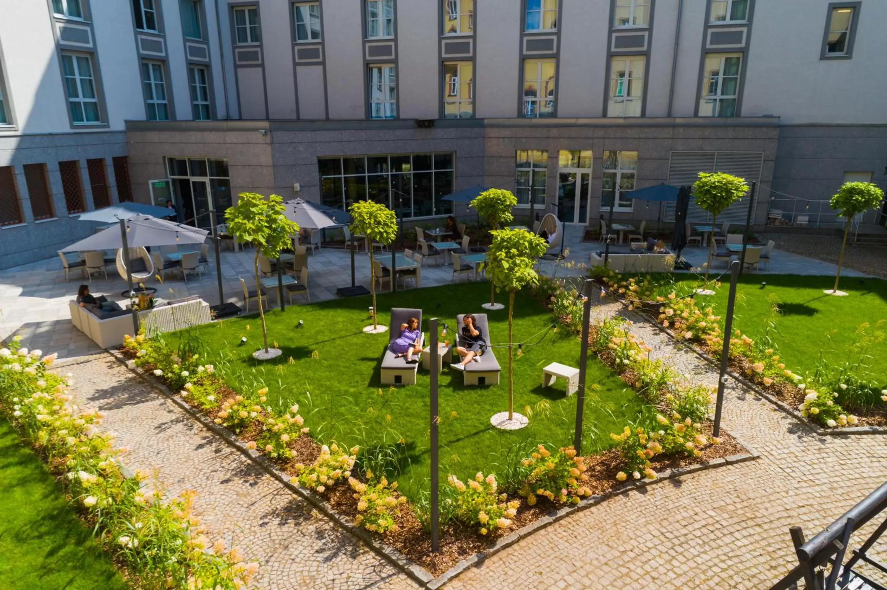 Patio in Radisson Blu Hotel Wroclaw