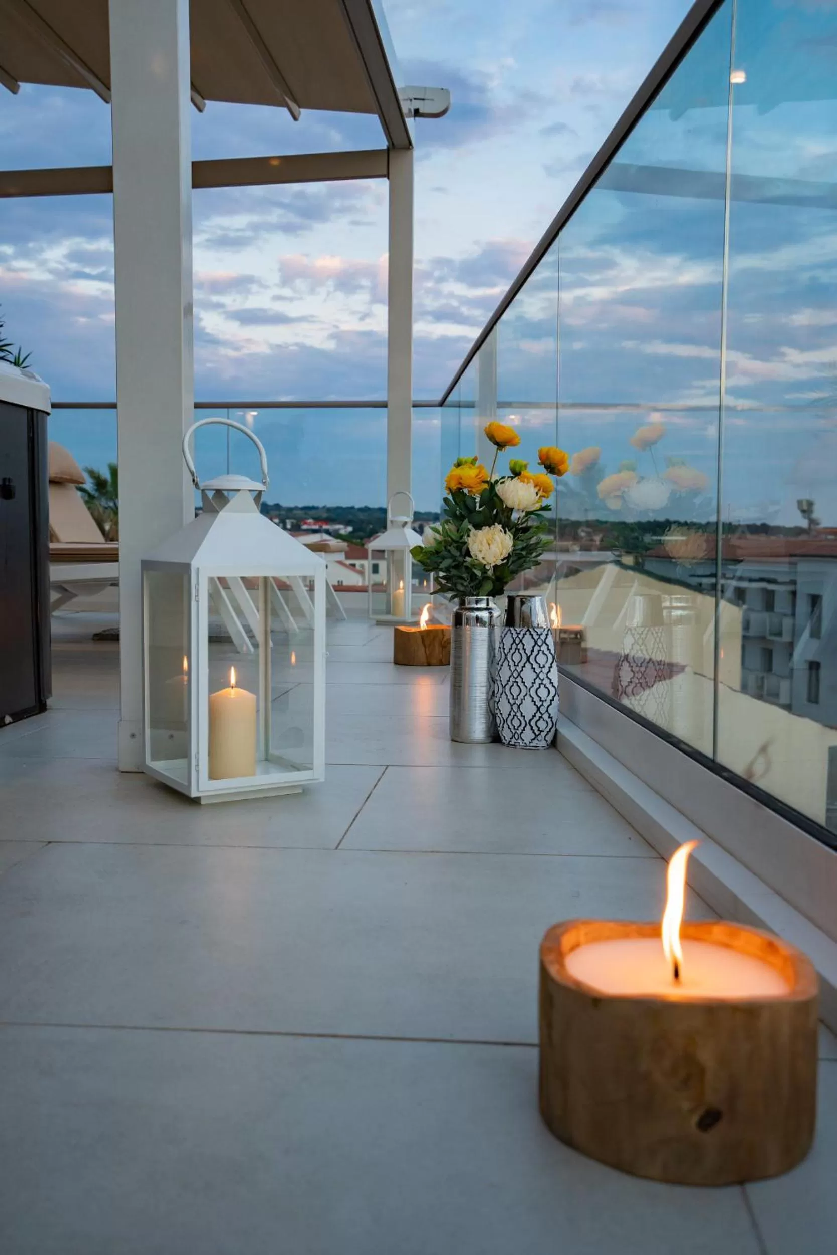 Balcony/Terrace in Bed&Breakfast Novalis