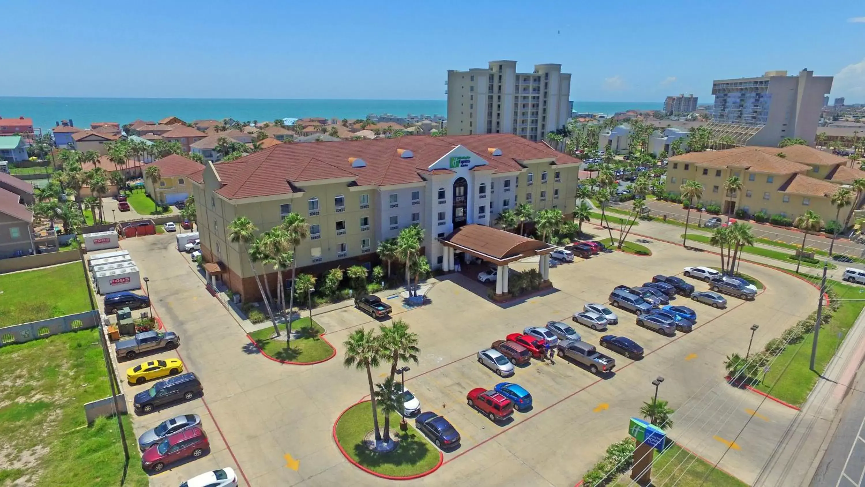 Property building, Bird's-eye View in Holiday Inn Express Hotel and Suites South Padre Island, an IHG Hotel