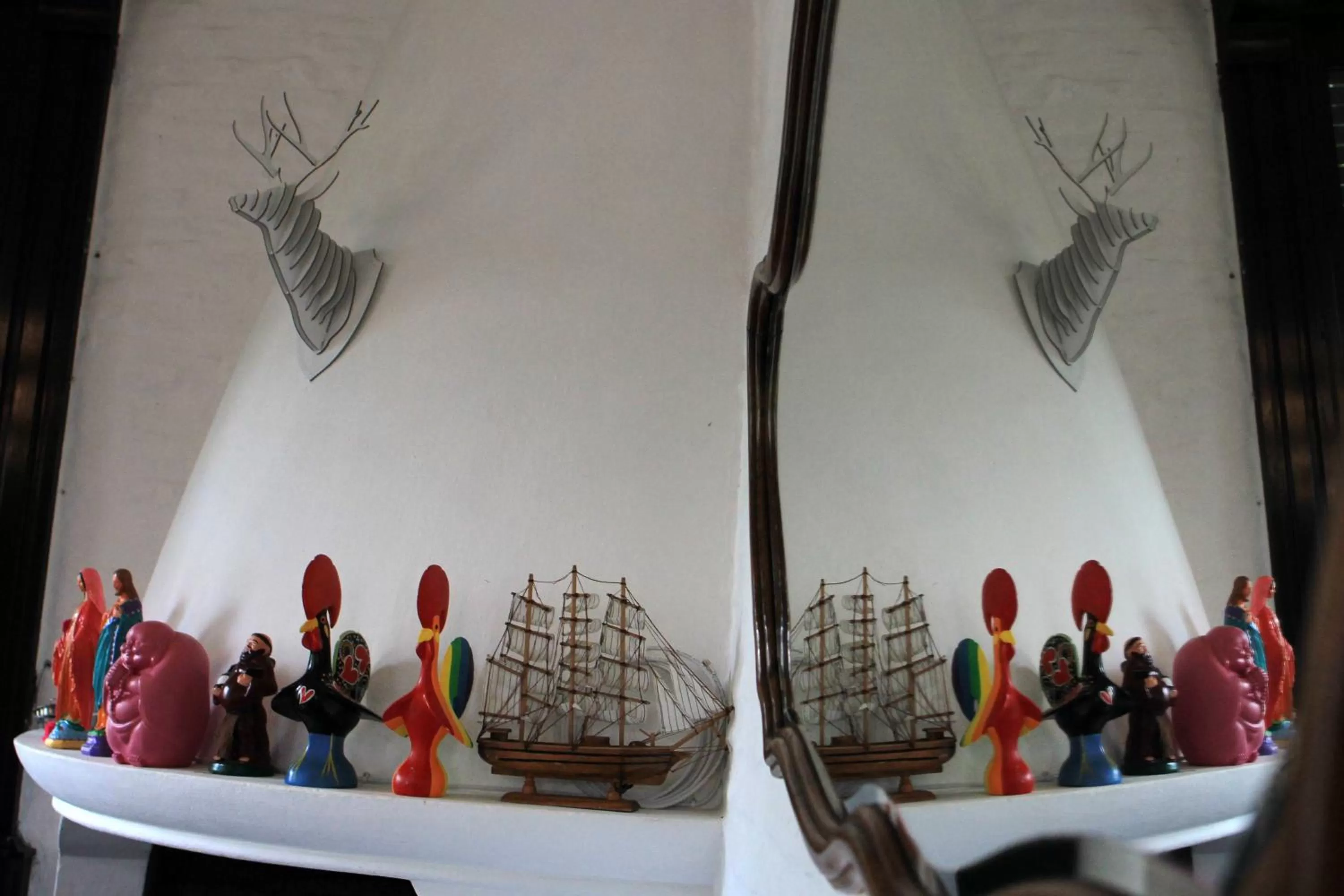 Lobby or reception in Santoral Restaurante y Posada Pet Friendly