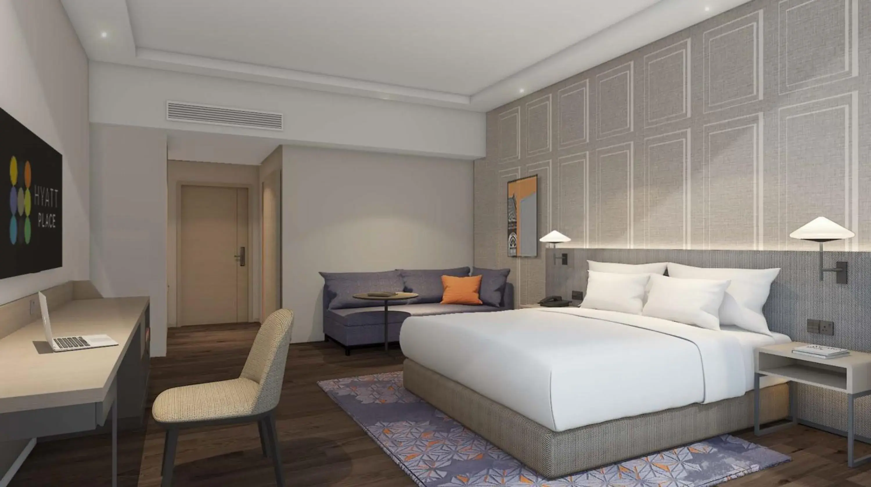 Photo of the whole room, Bed in Hyatt Place Kuala Lumpur Bukit Jalil
