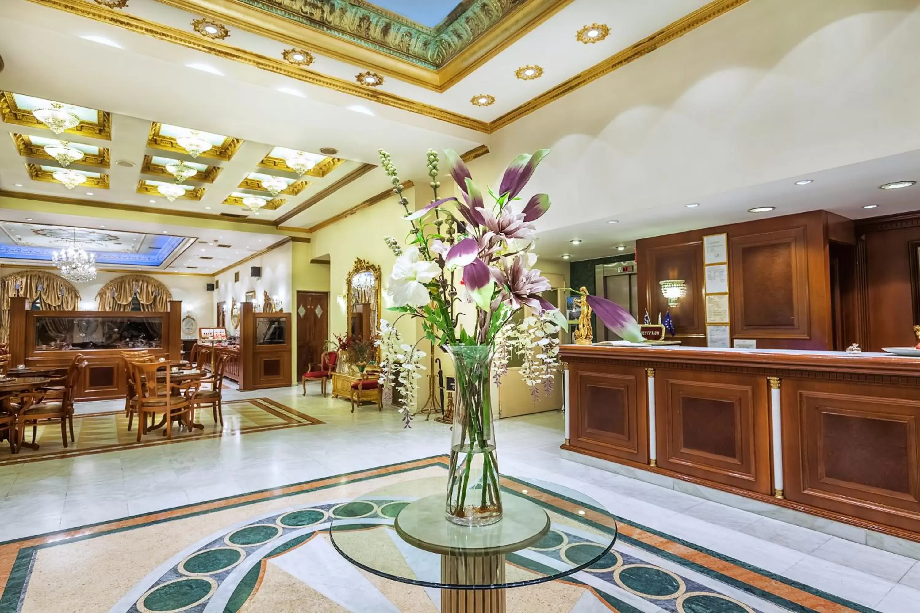 Lobby or reception, Lobby/Reception in Imperial Palace Classical Hotel Thessaloniki