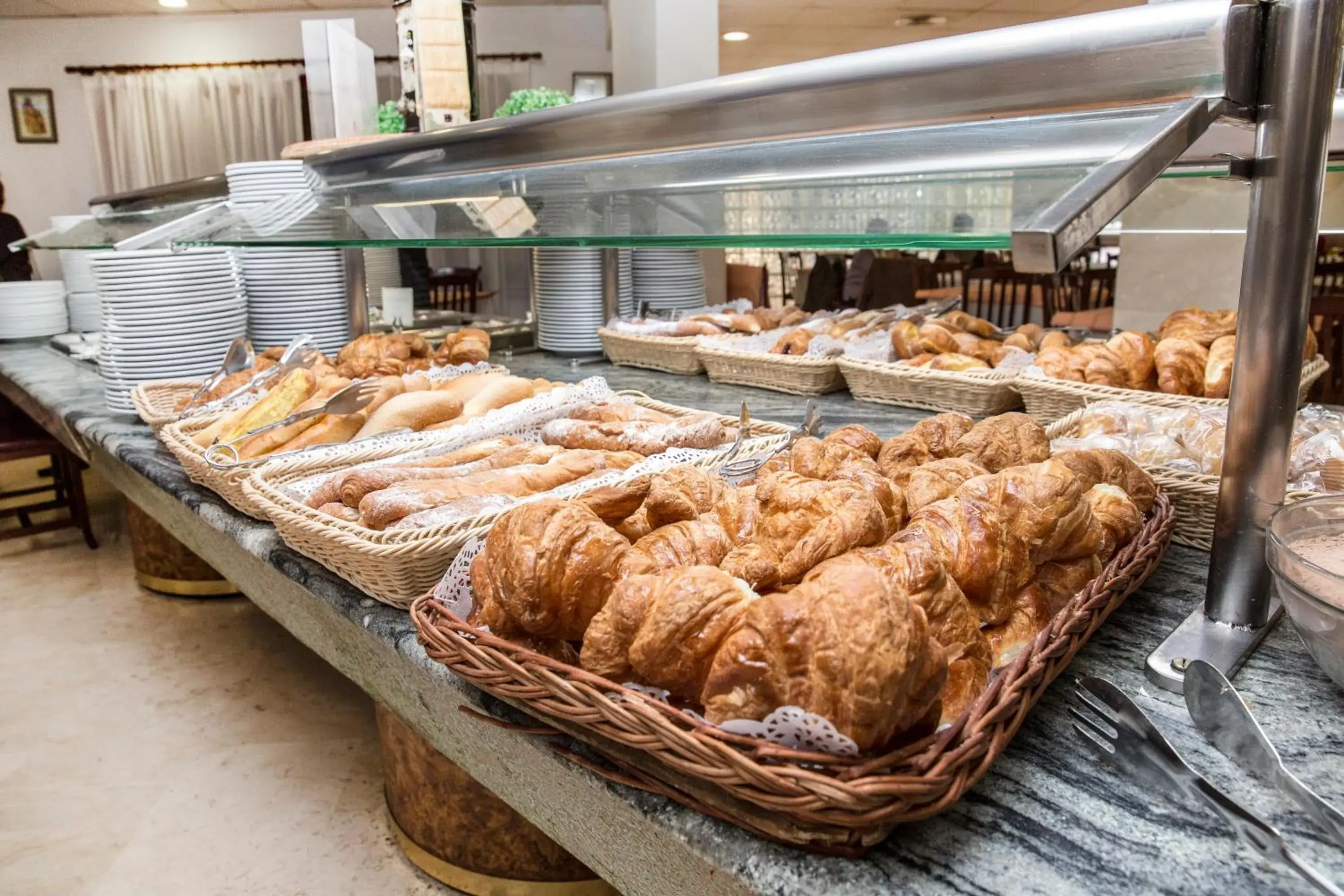 Buffet breakfast in Hotel Tres Anclas Buffet breakfast in Hotel Tres Anclas