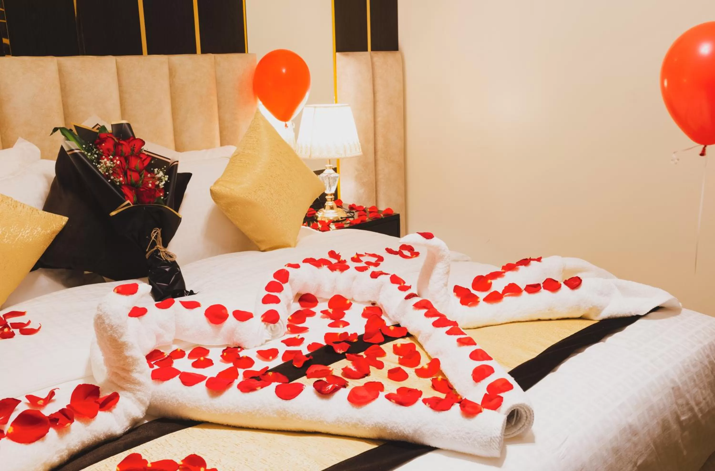 On site, Bed in Golden Ship Hotel