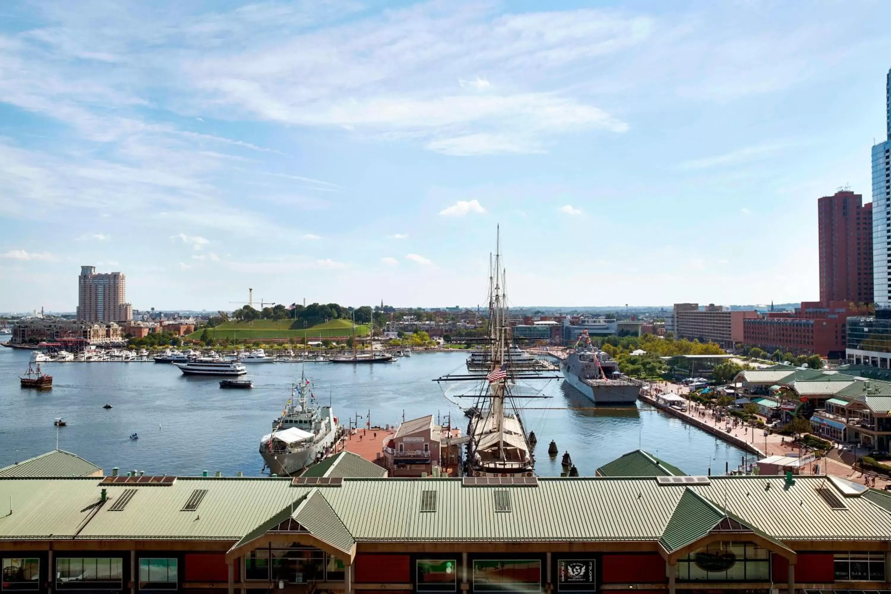 Photo of the whole room, River View in Renaissance Baltimore Harborplace Hotel