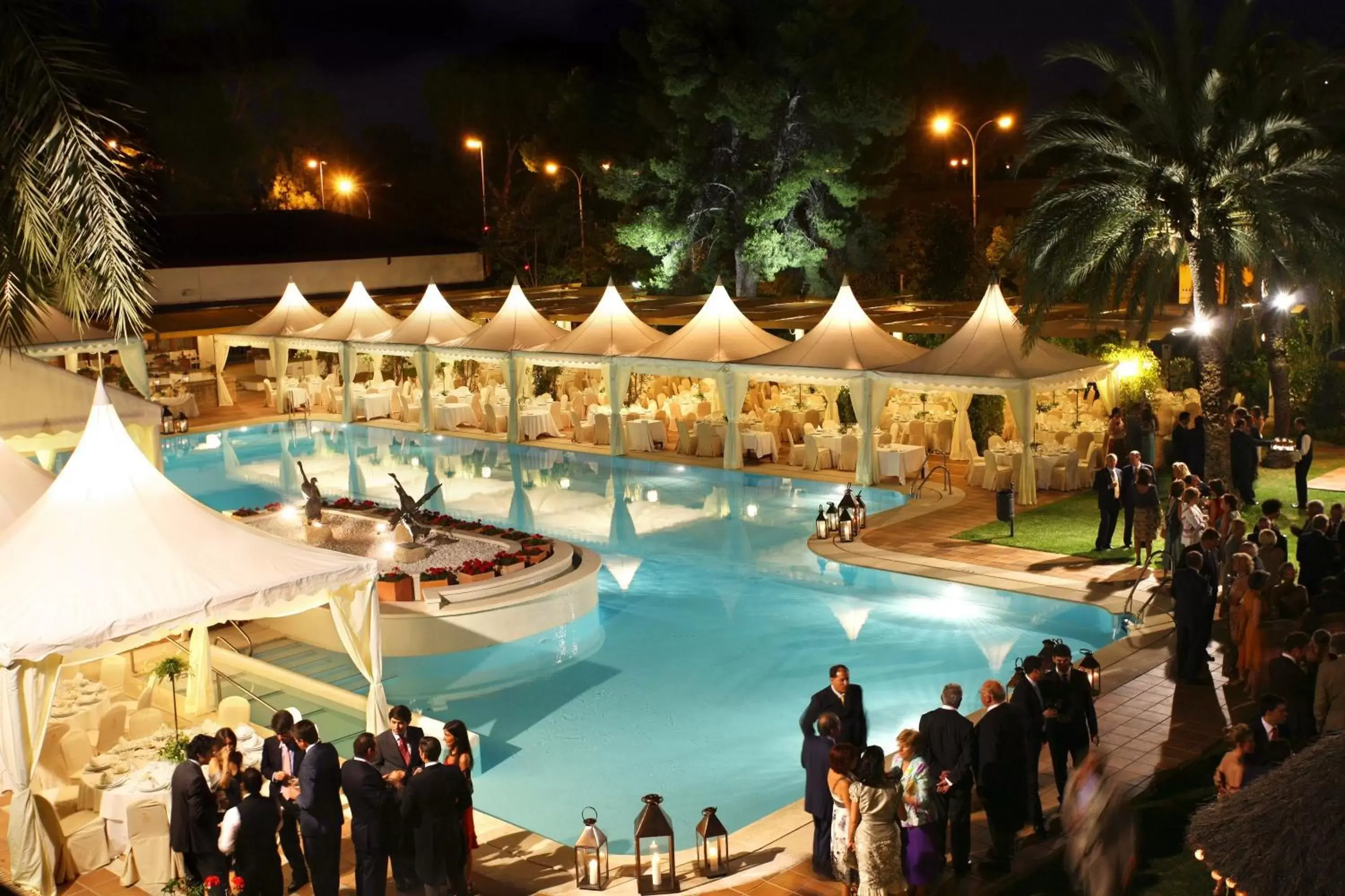 Night, Pool View in Hotel Jerez & Spa