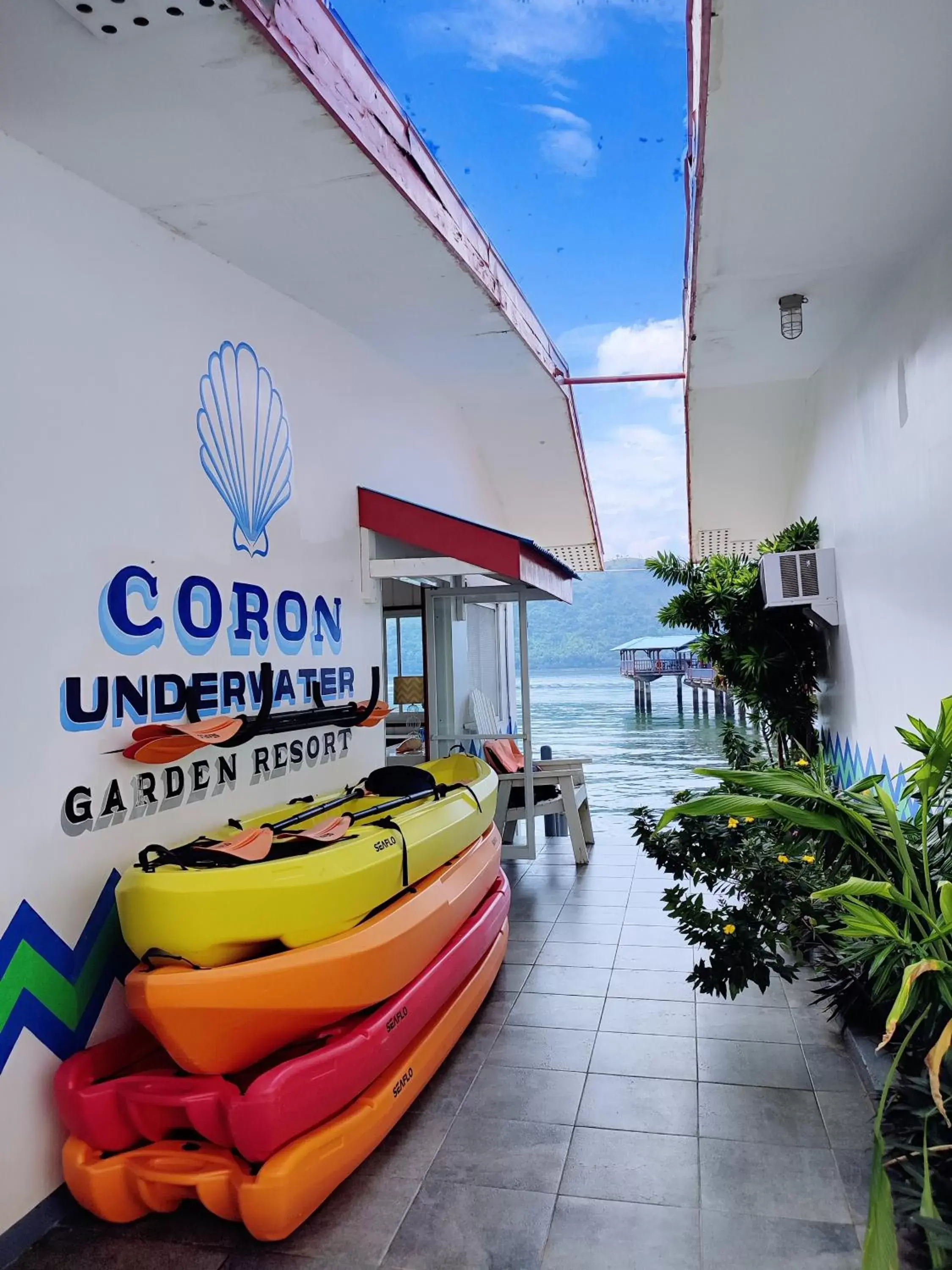 Aqua park in Coron Underwater Garden Resort