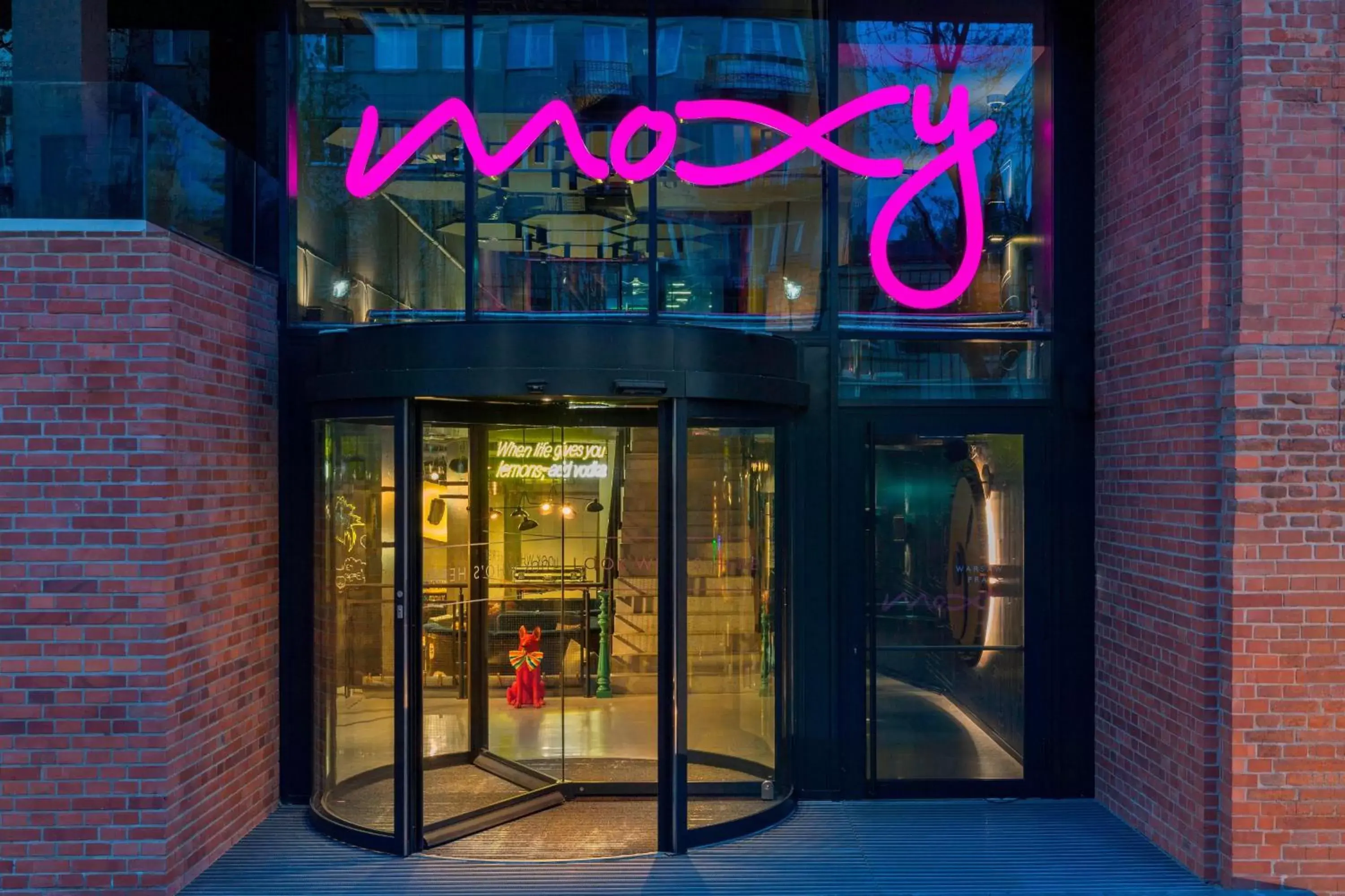 Property building in Moxy Warsaw Praga