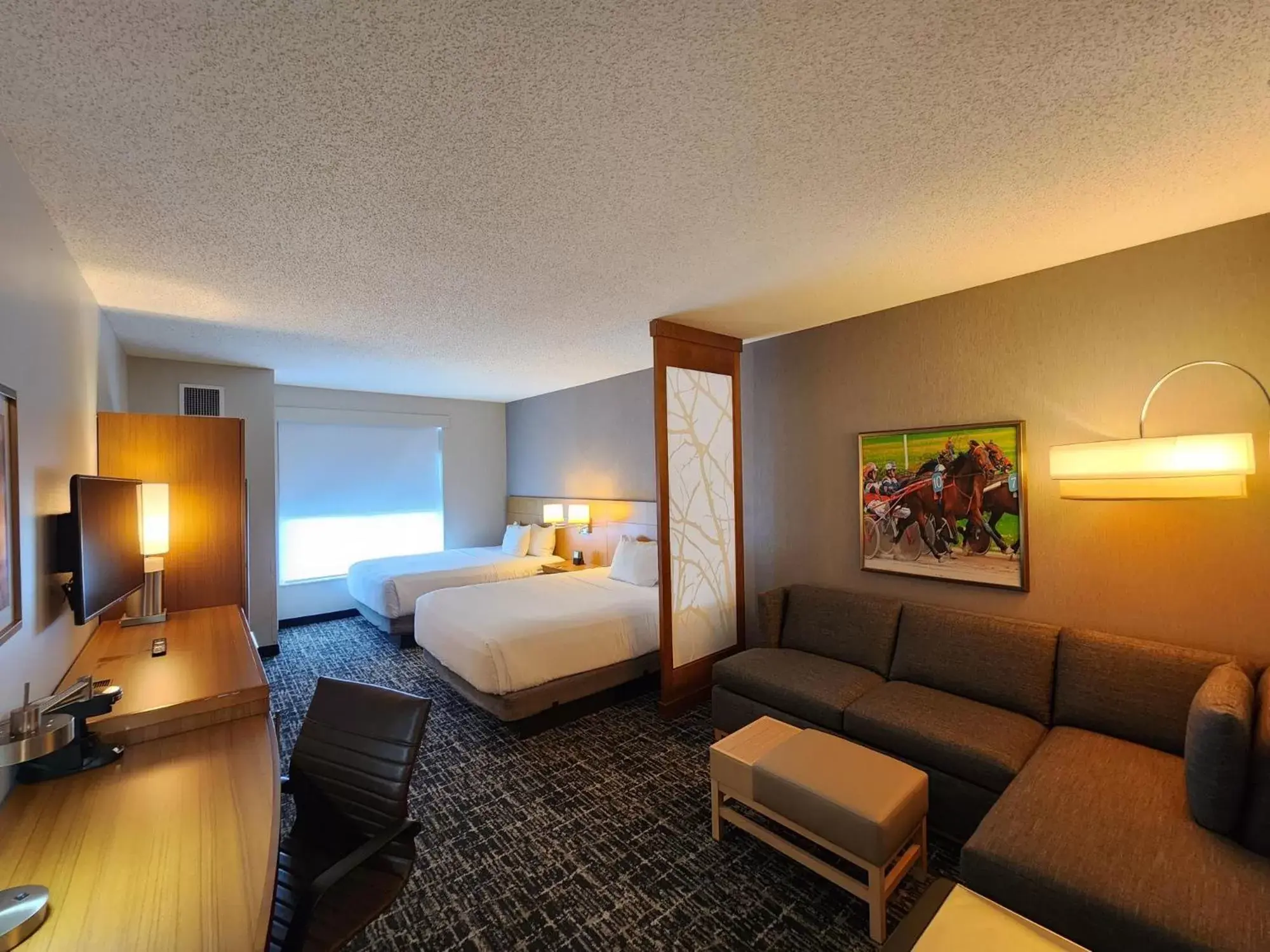 Bed in Hyatt Place at The Hollywood Casino Pittsburgh South