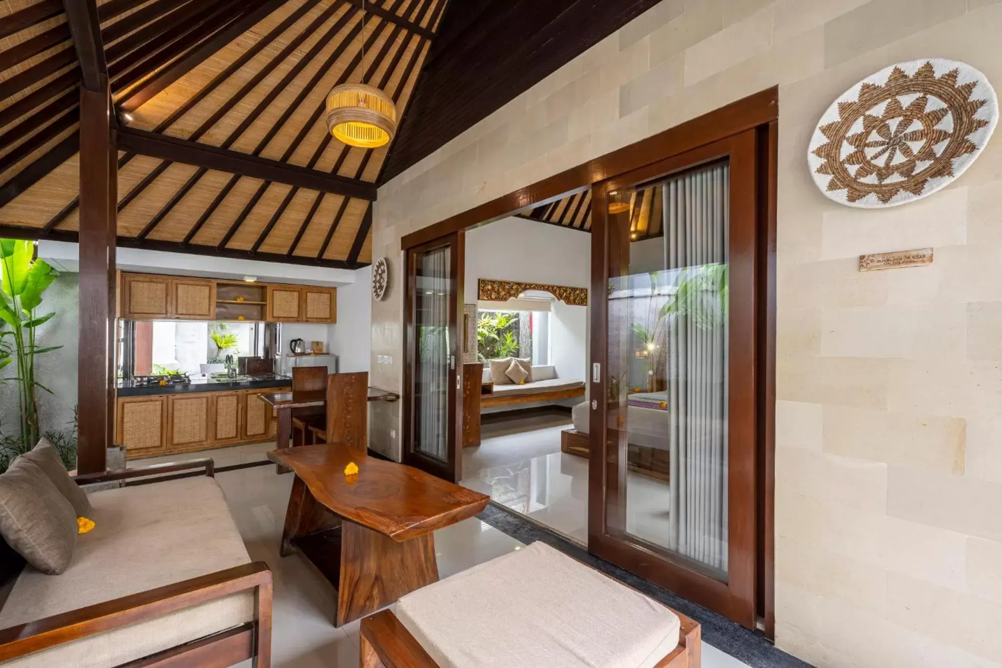 Living room in Dedary Resort Ubud by Ini Vie Hospitality