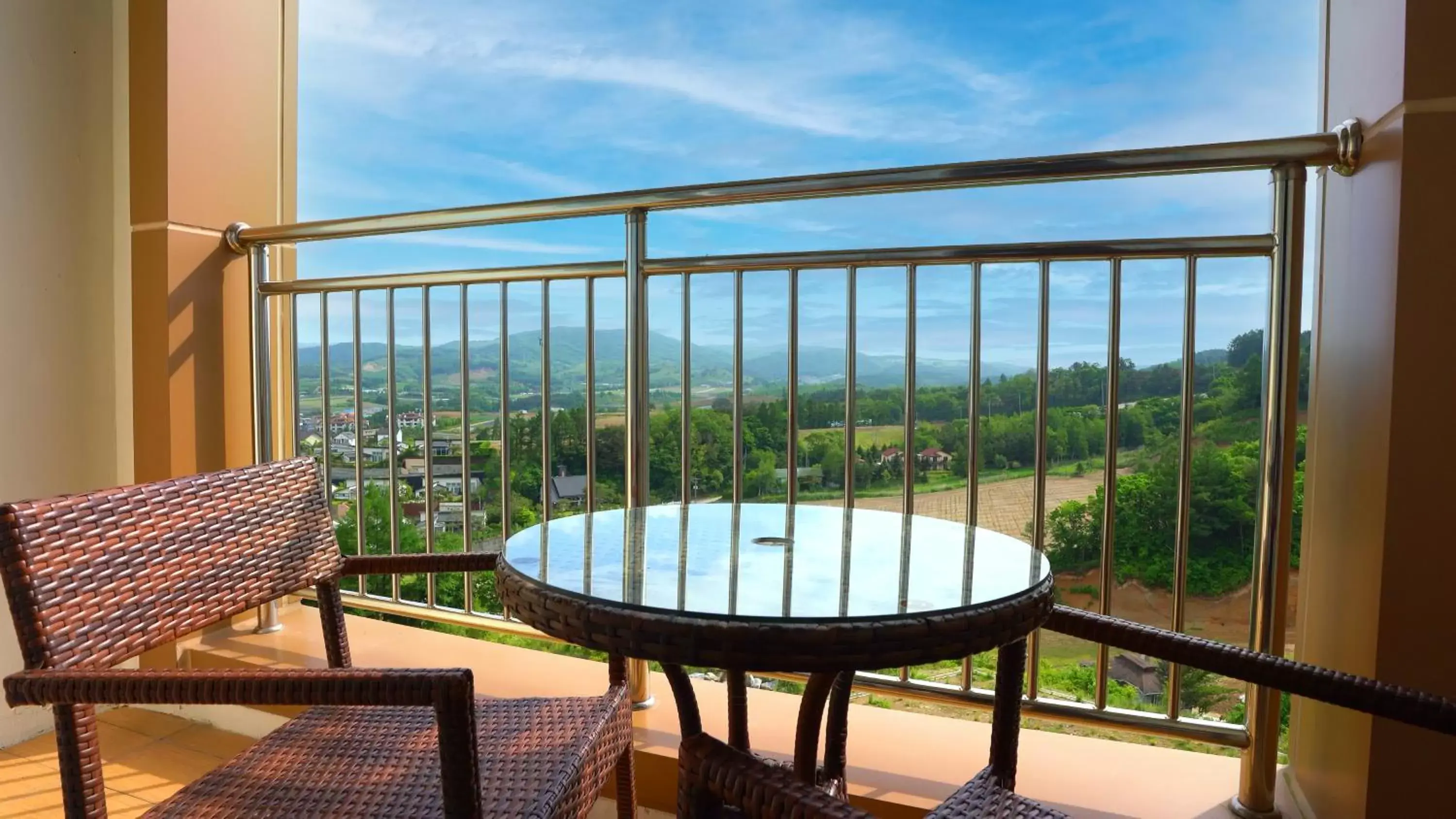 Balcony/Terrace in Pyeongchang Ramada Hotel & Suite by Wyndham