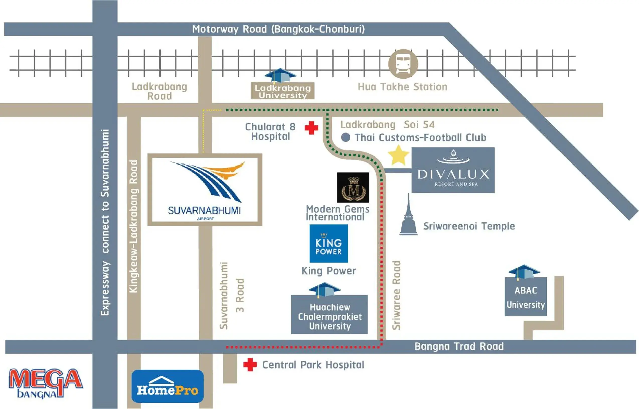 Location, Floor Plan in Divalux Resort & Spa Bangkok, Suvarnabhumi Airport-Free Shuttle