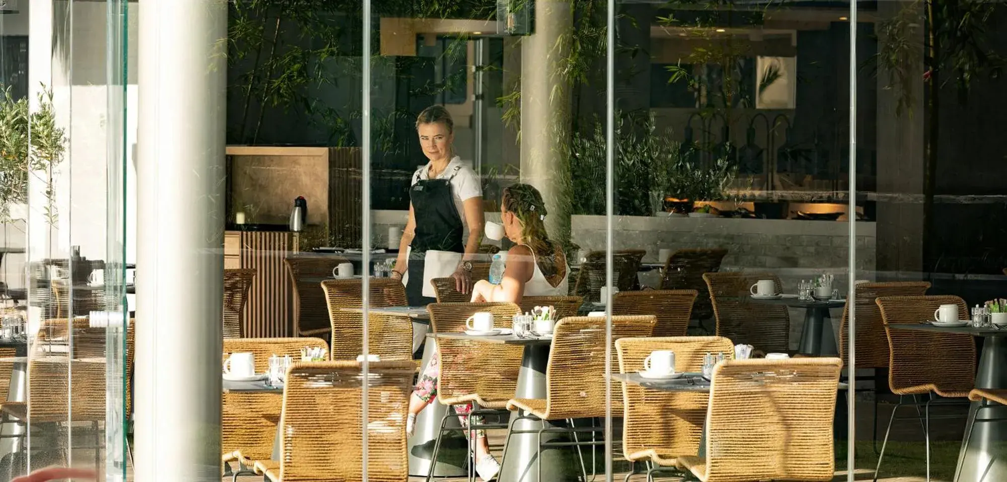 Dining area, Restaurant/Places to Eat in Nautilux Rethymno by Mage Hotels